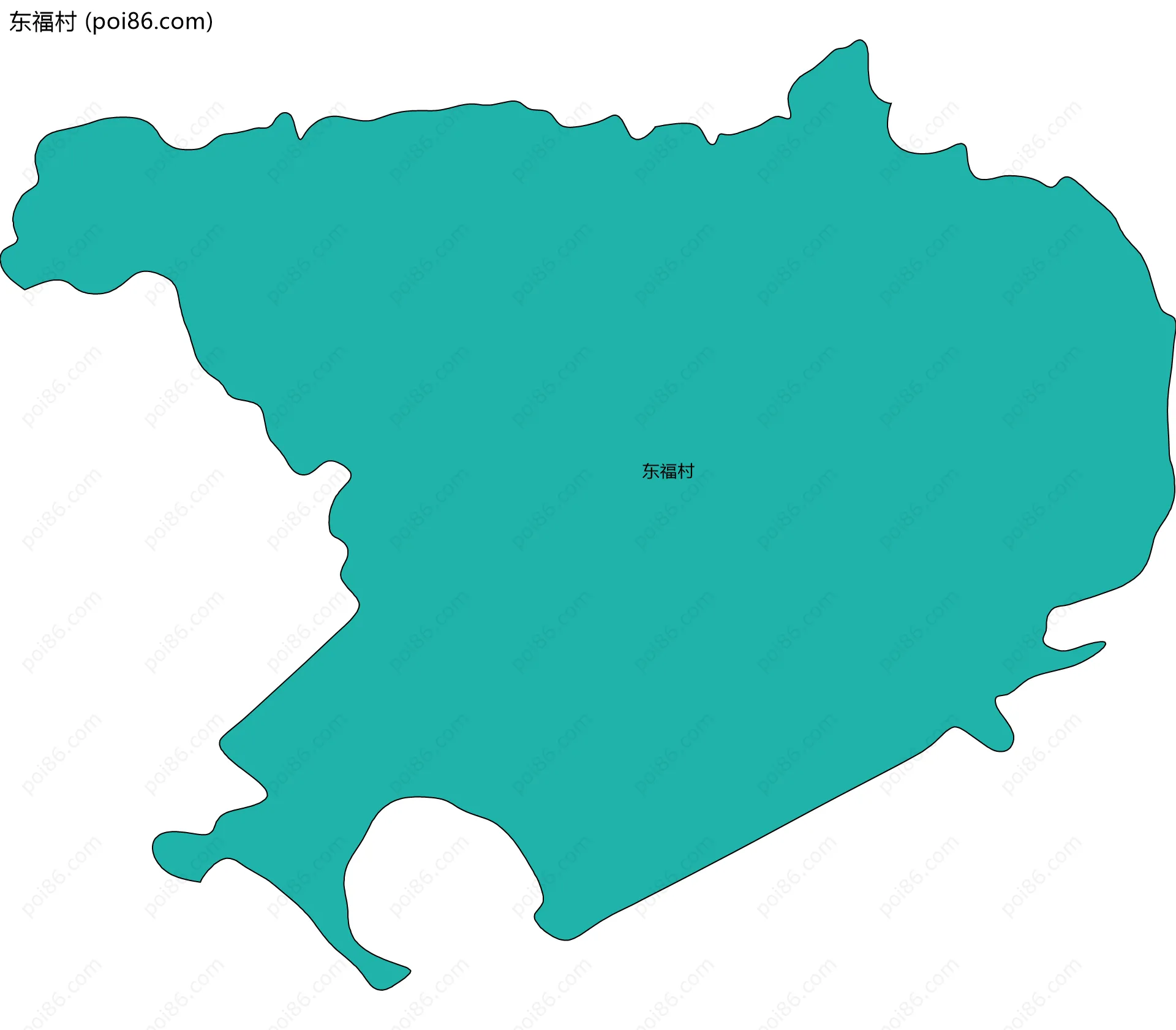 东福村边界地图