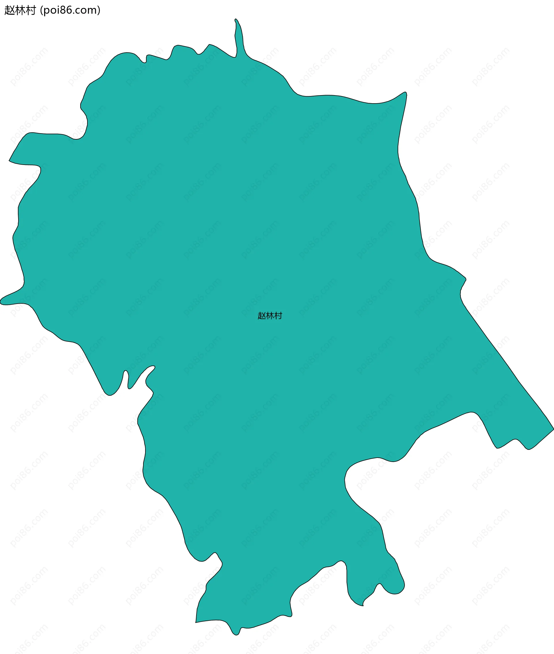 赵林村边界地图