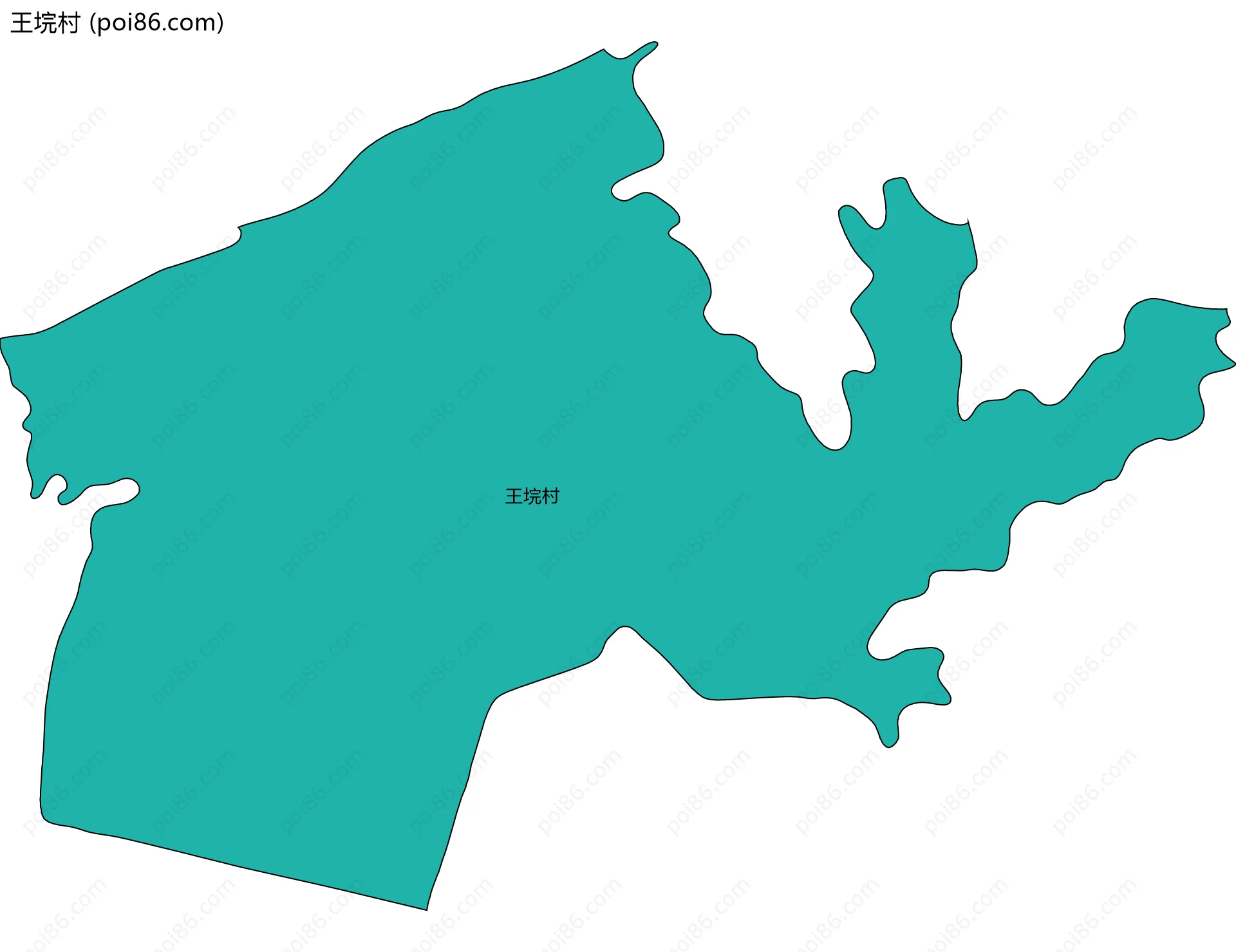 王垸村边界地图