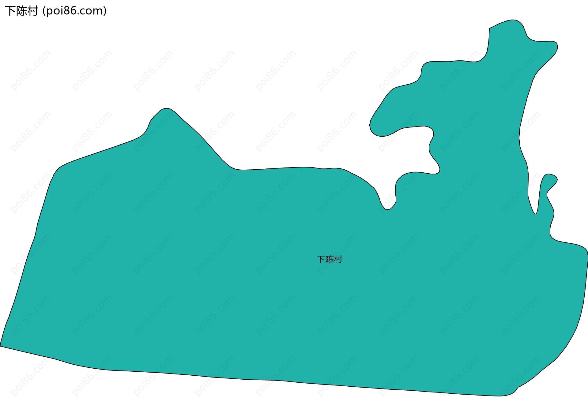 下陈村边界地图