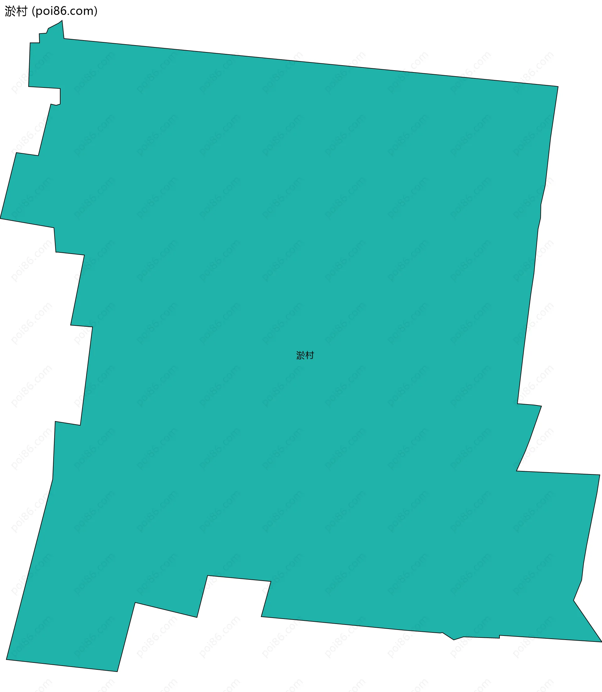 淤村边界地图