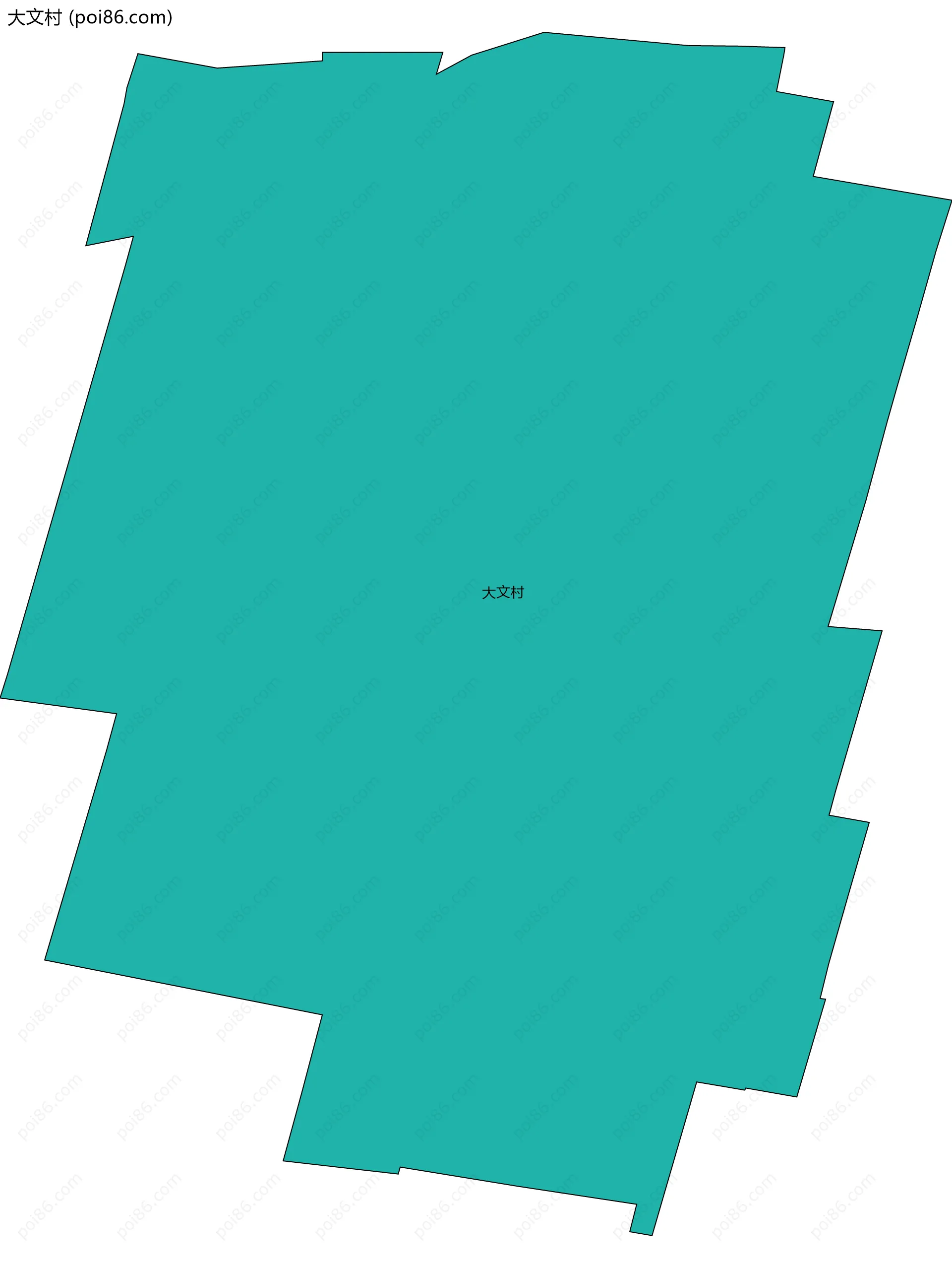 大文村边界地图