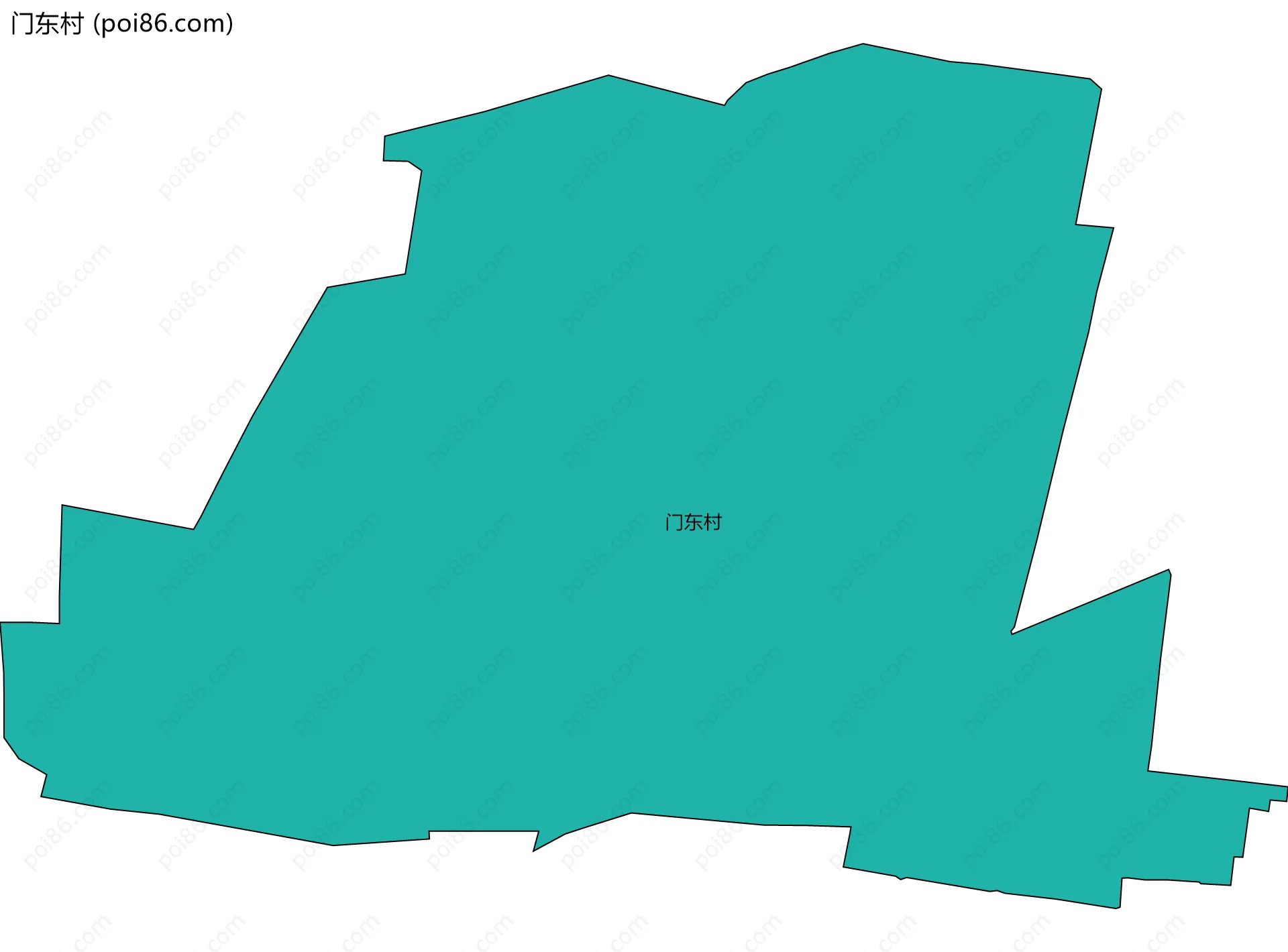 门东村边界地图