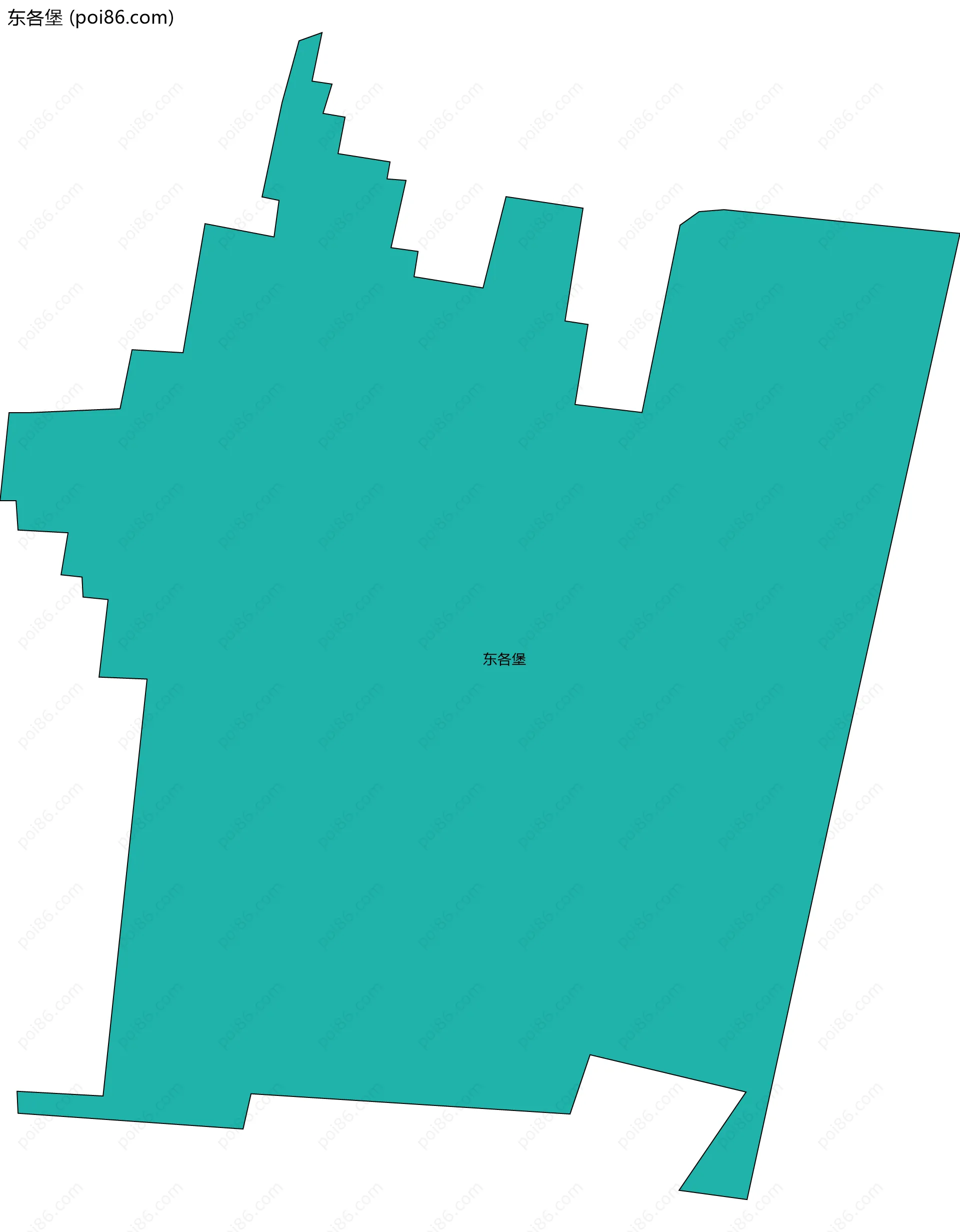 东各堡边界地图