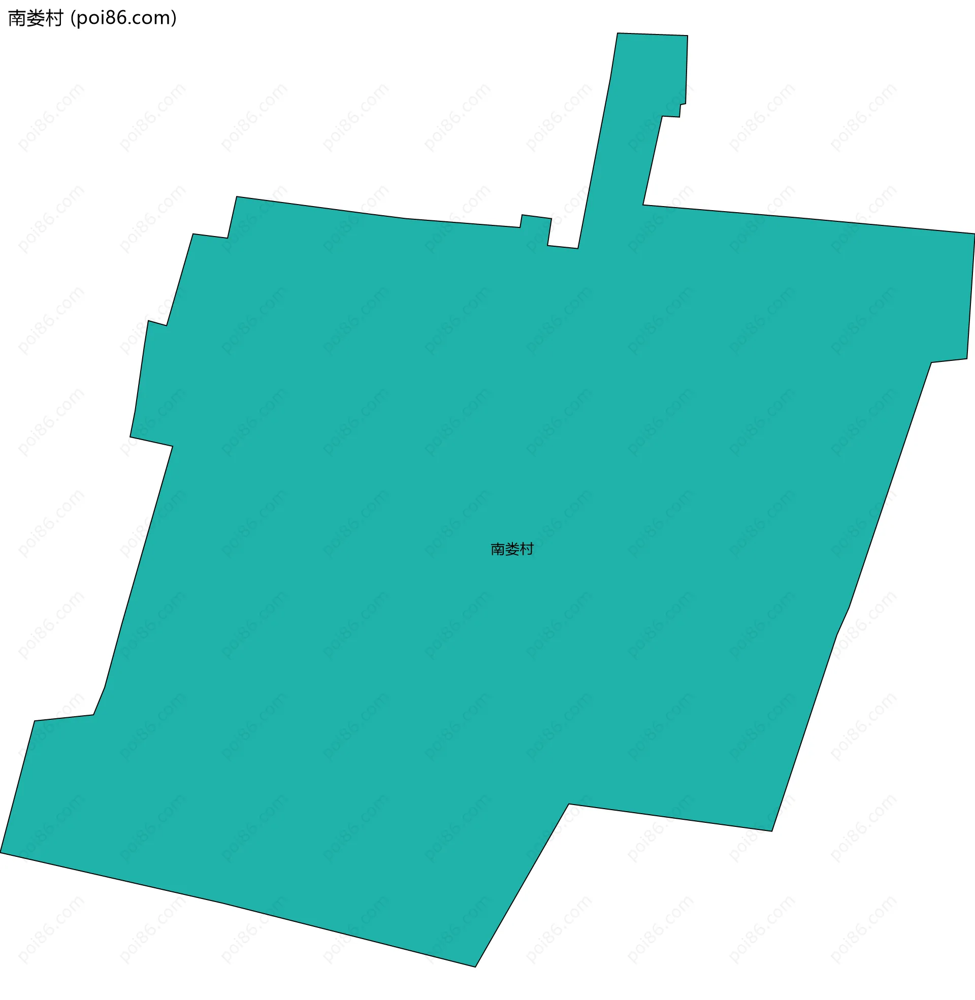 南娄村边界地图