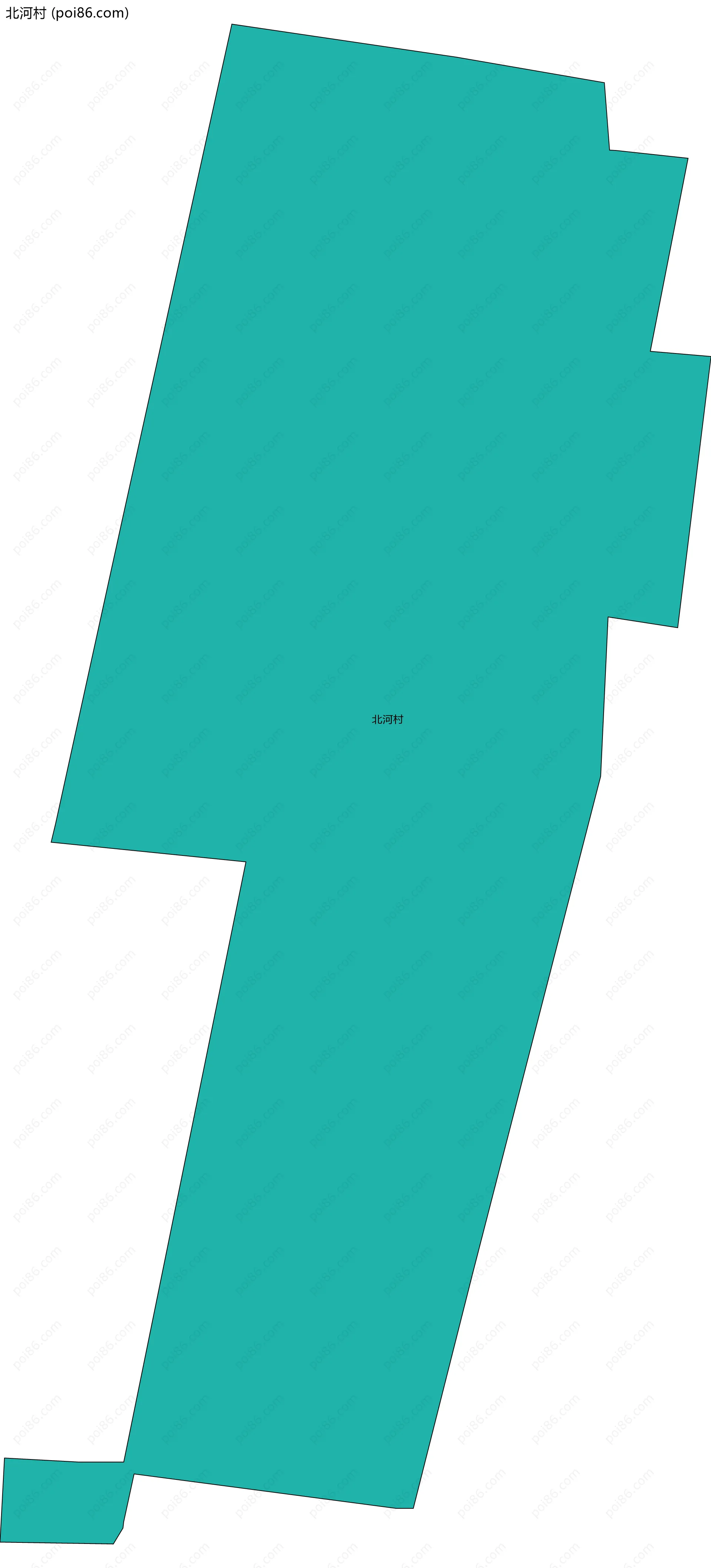 北河村边界地图