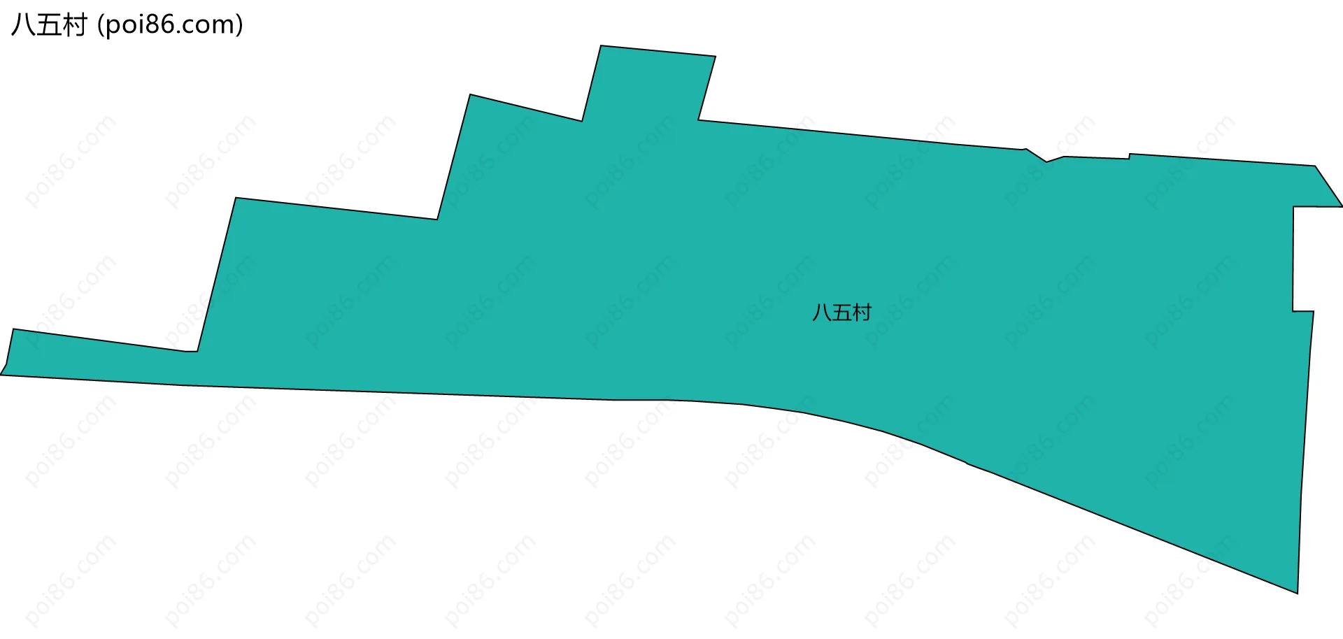 八五村边界地图