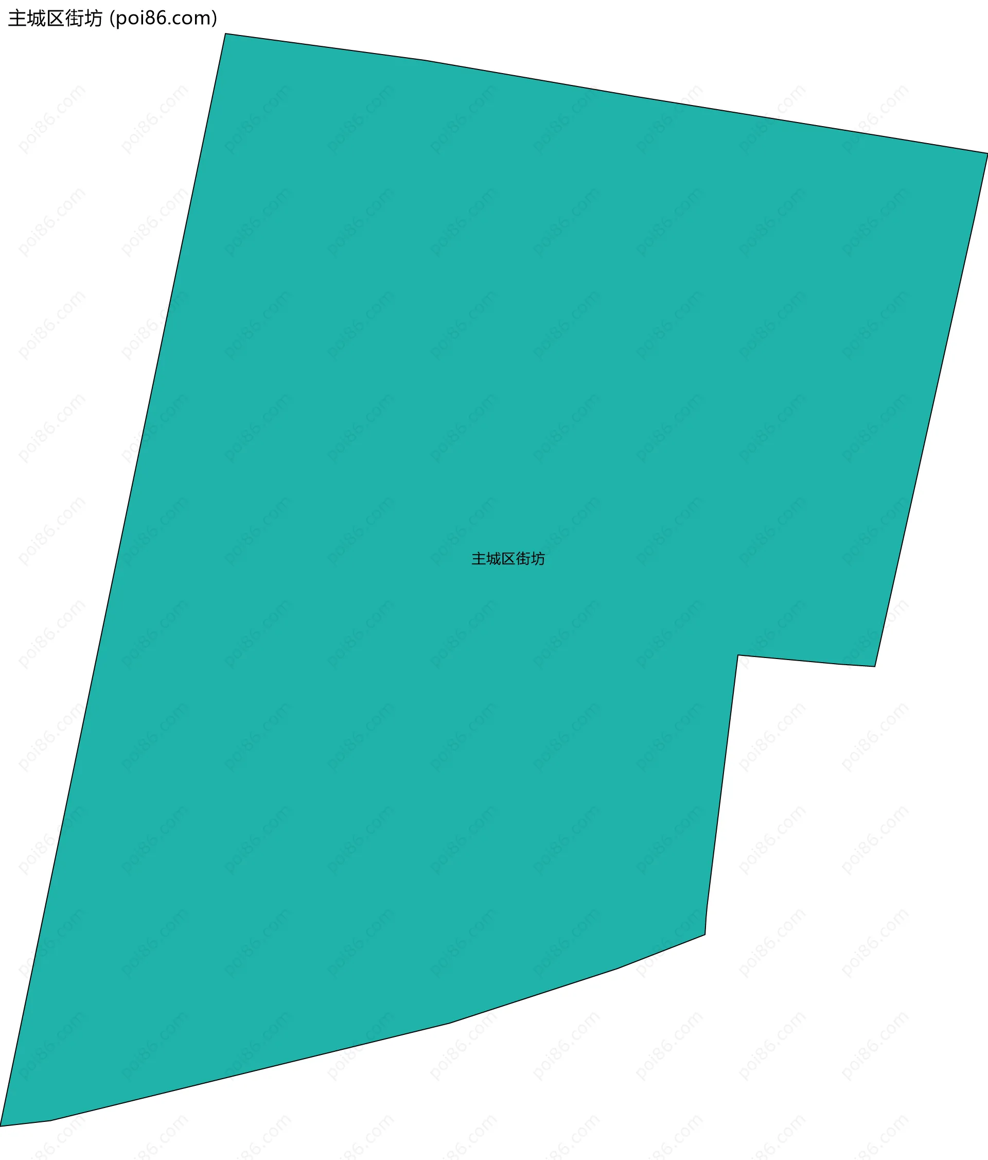 主城区街坊边界地图