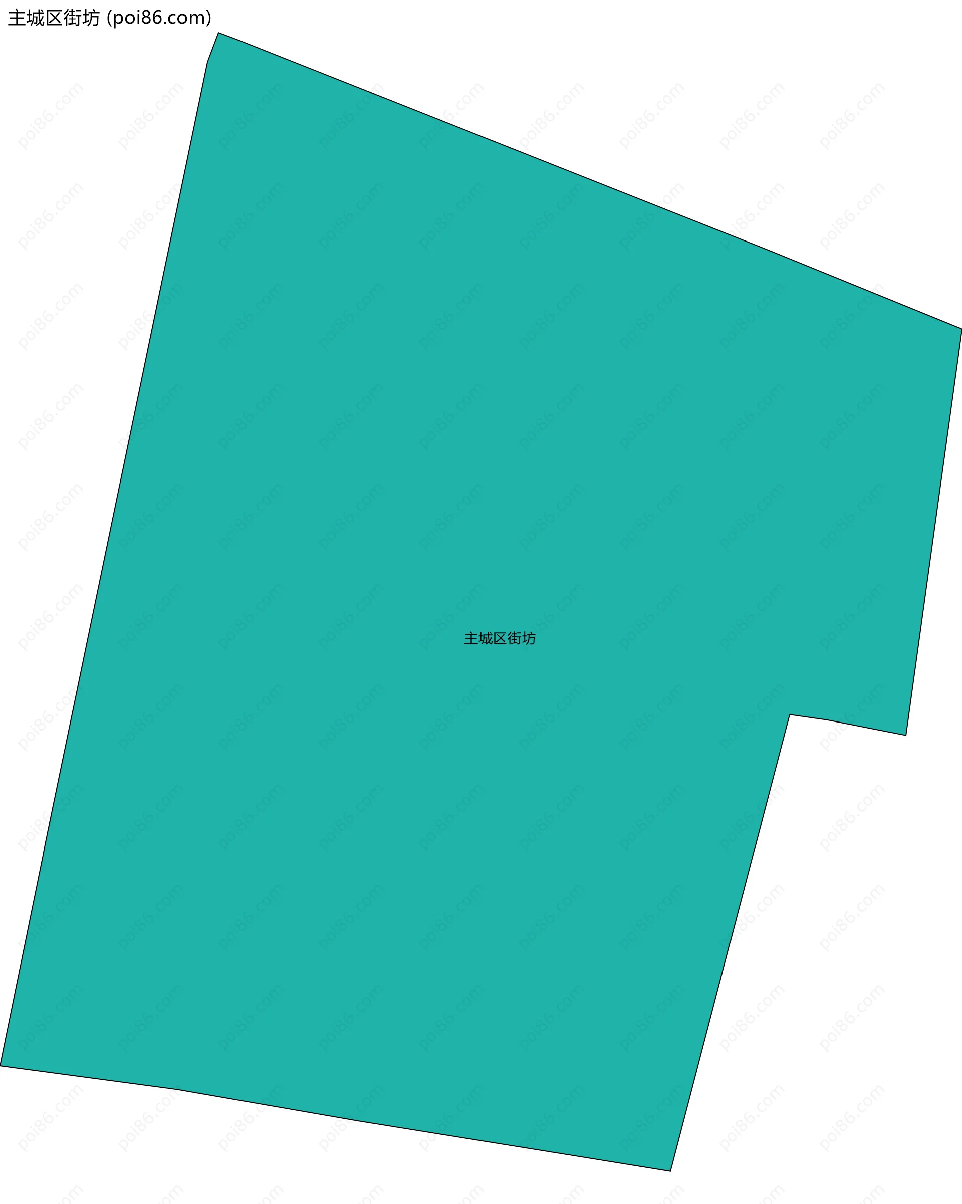 主城区街坊边界地图