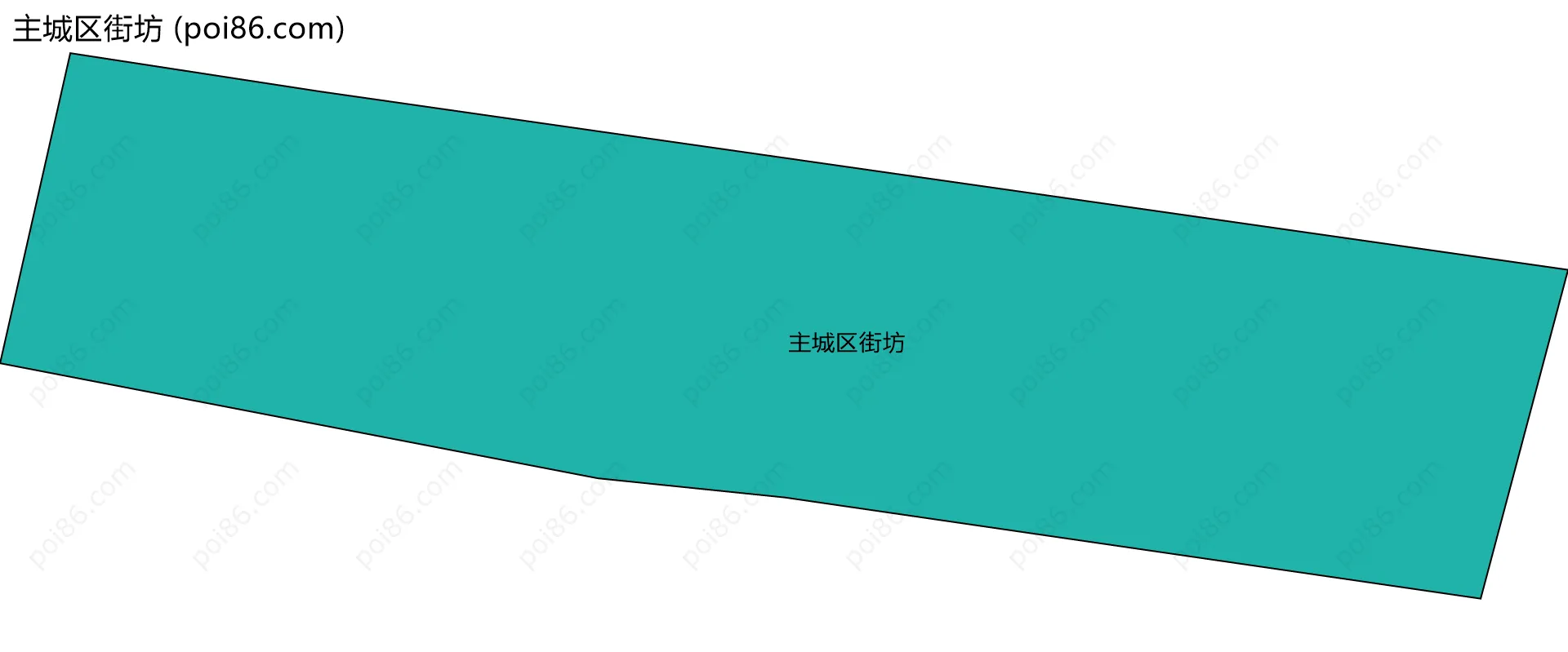 主城区街坊边界地图