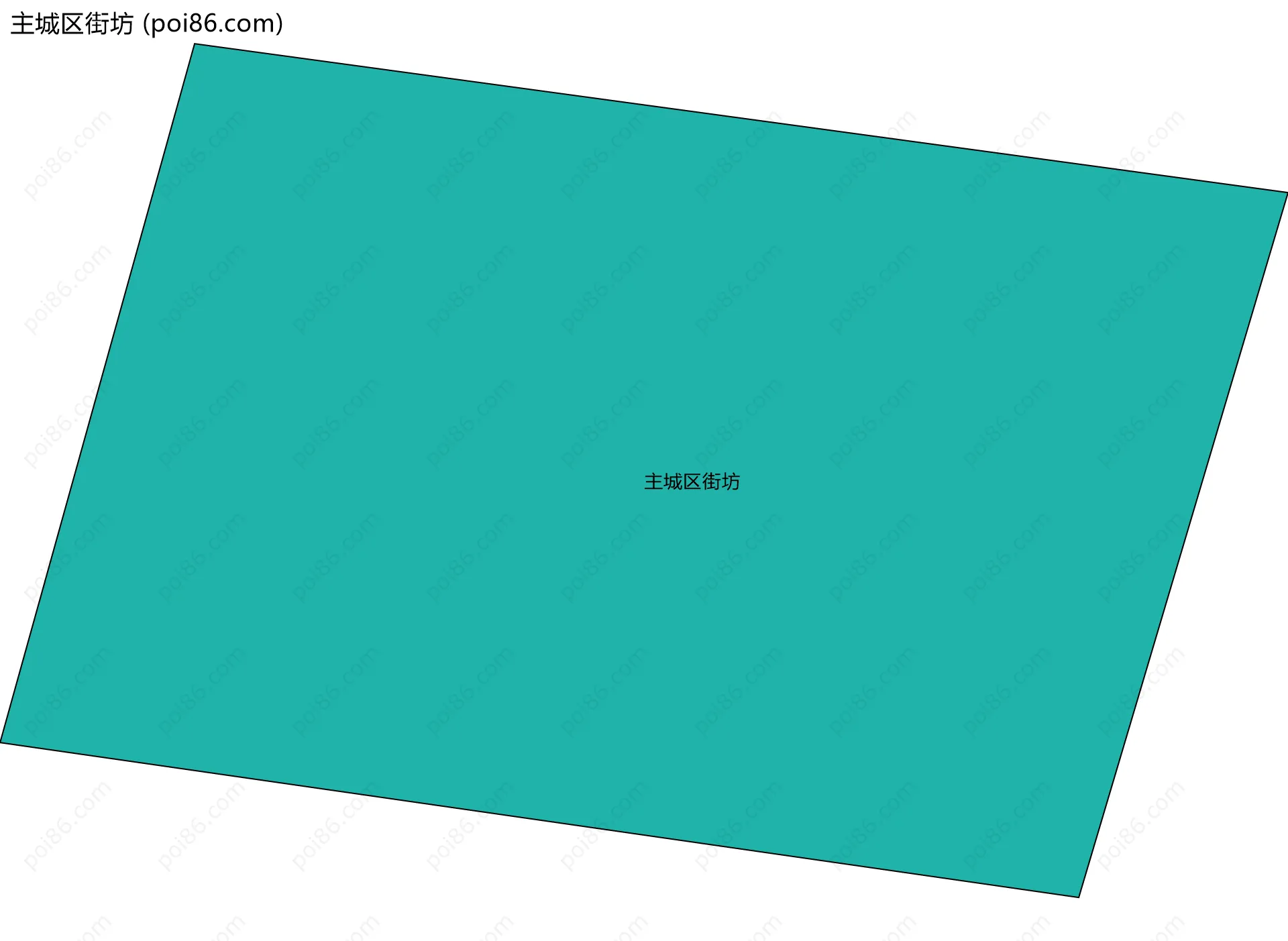 主城区街坊边界地图