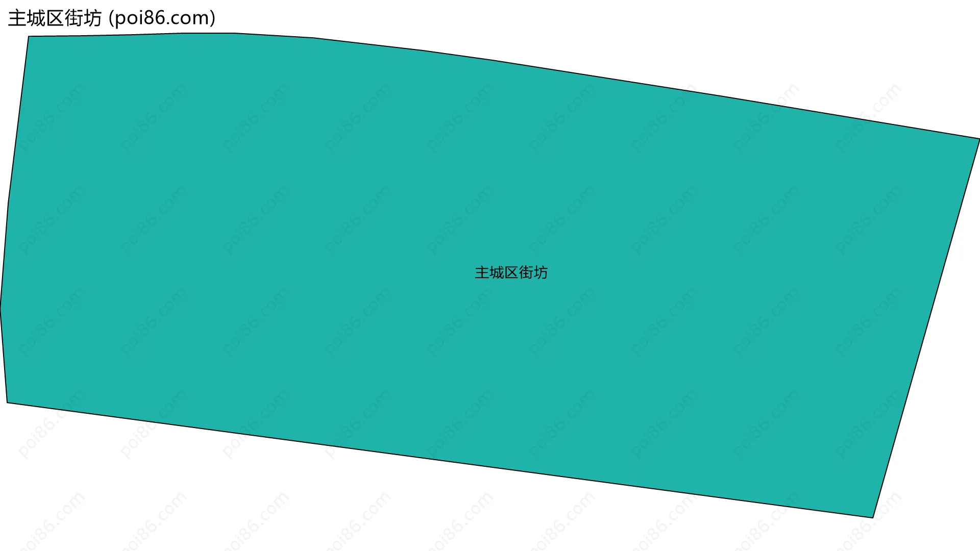 主城区街坊边界地图