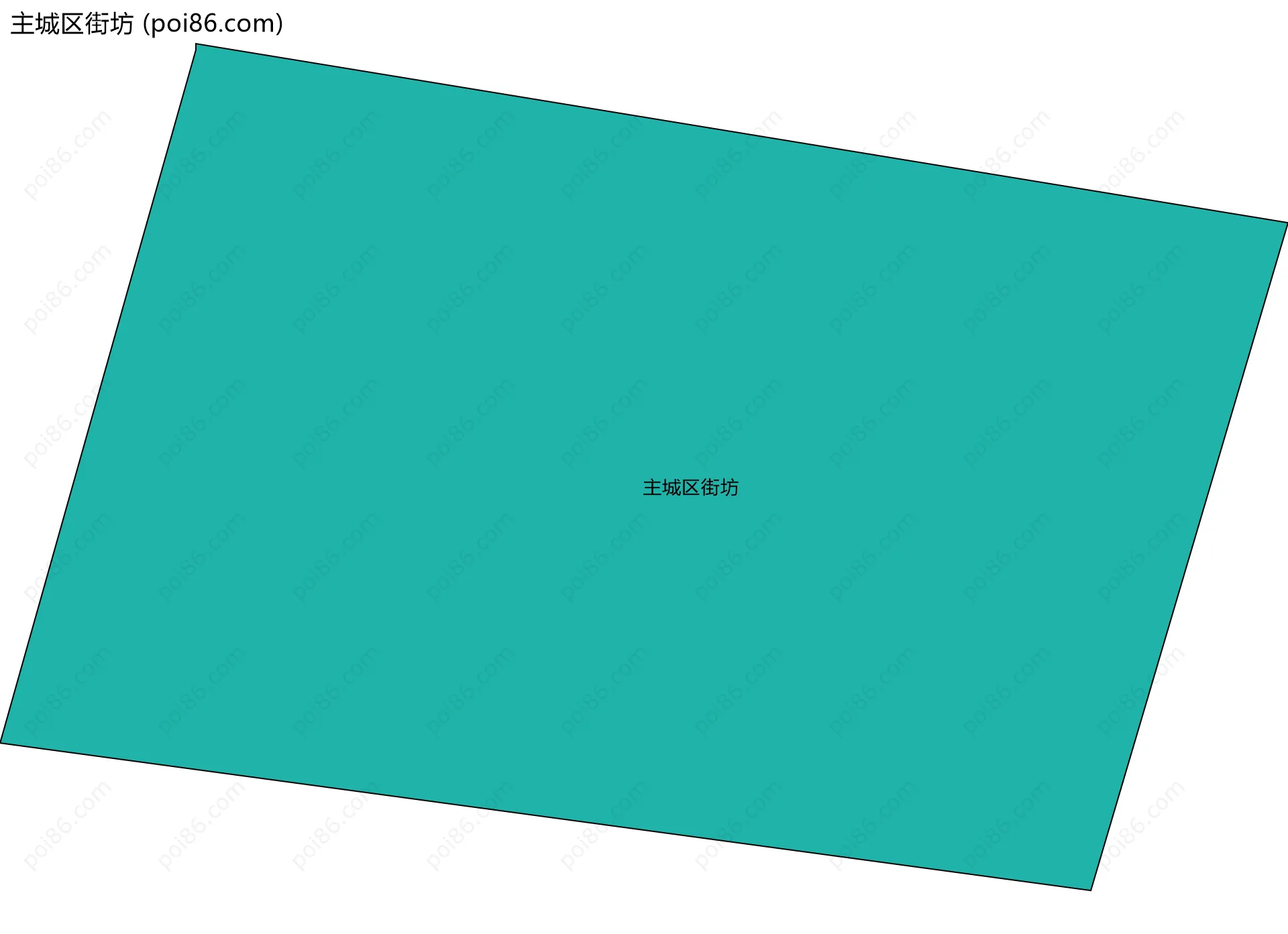 主城区街坊边界地图