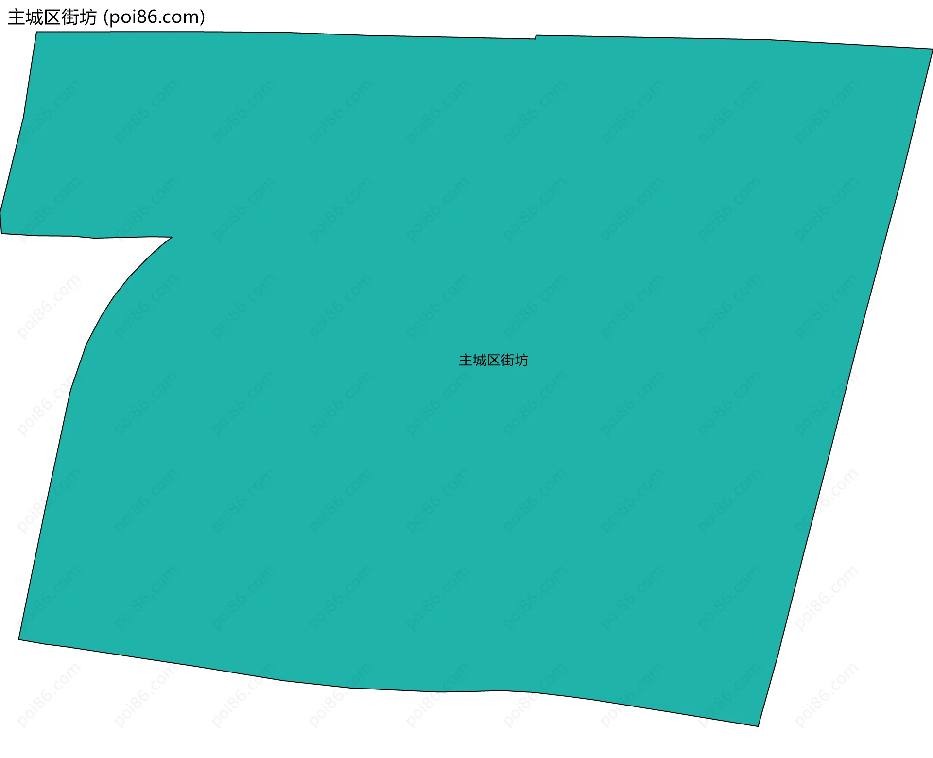 主城区街坊边界地图
