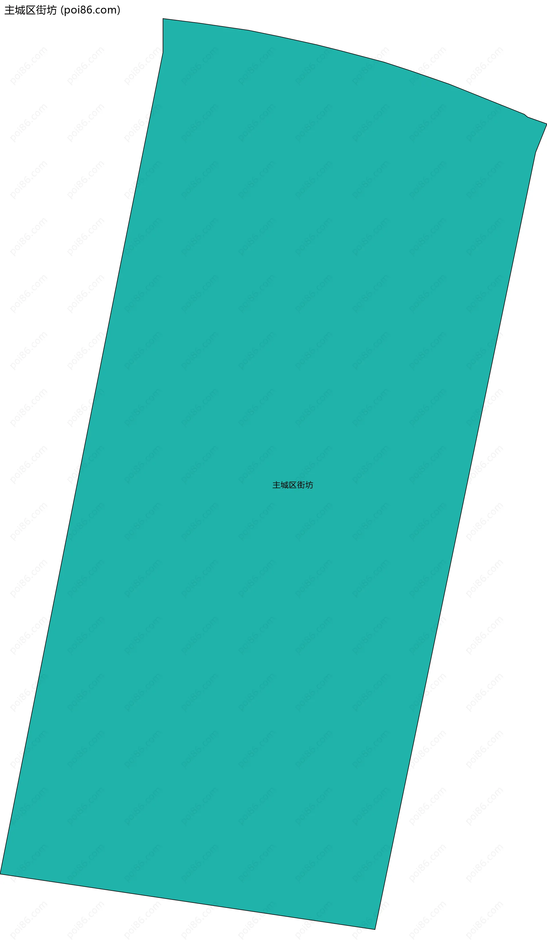 主城区街坊边界地图