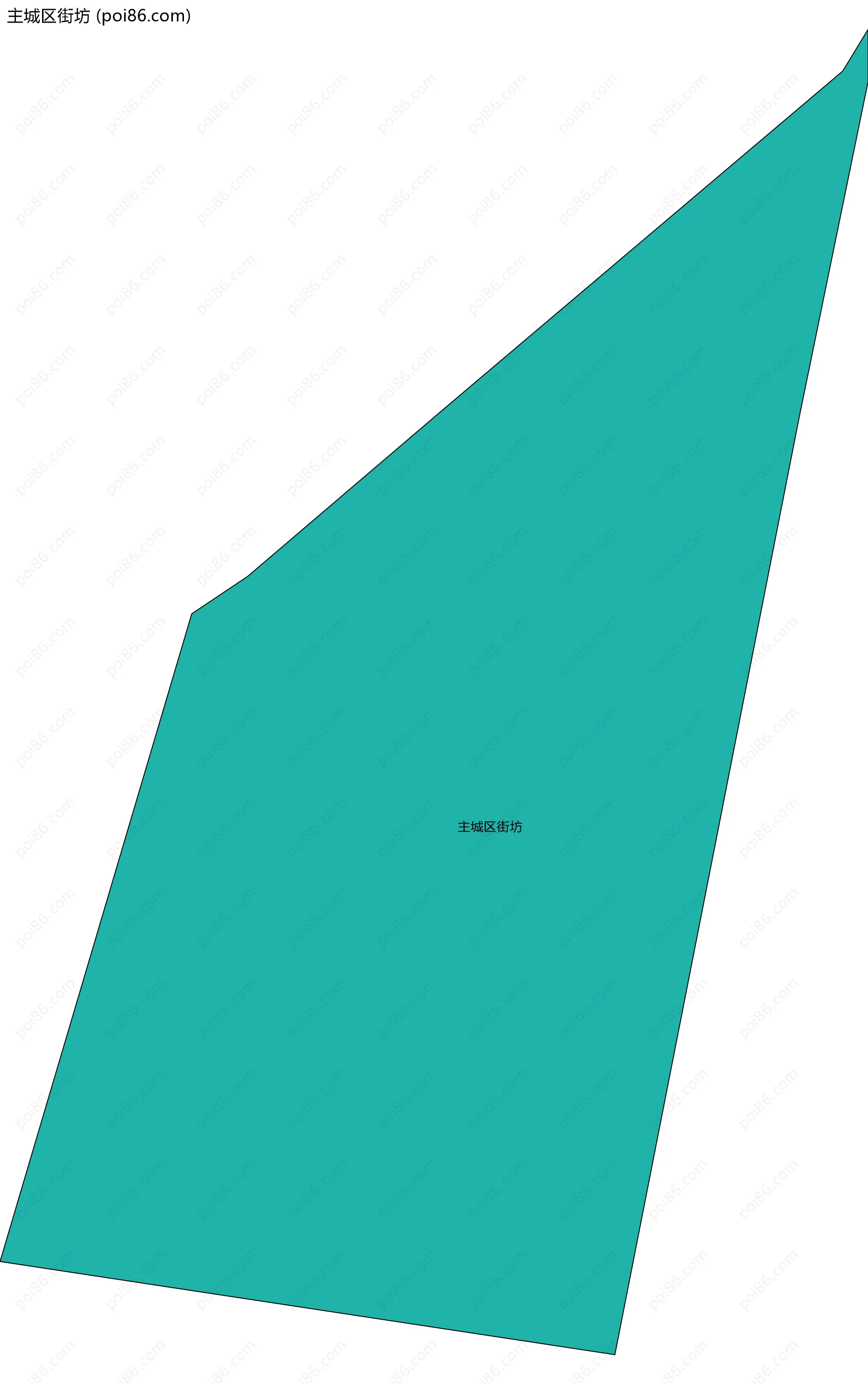 主城区街坊边界地图