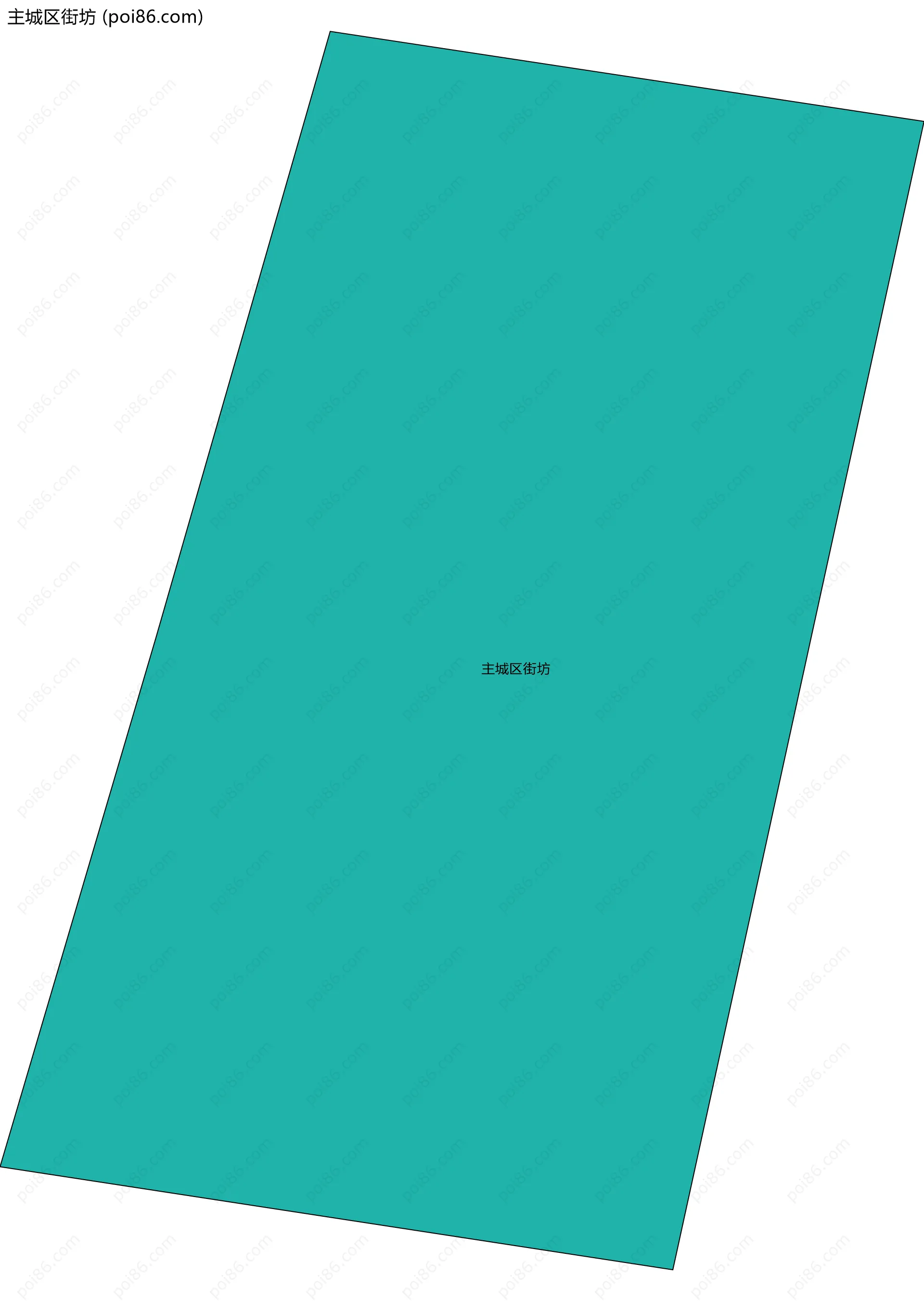 主城区街坊边界地图