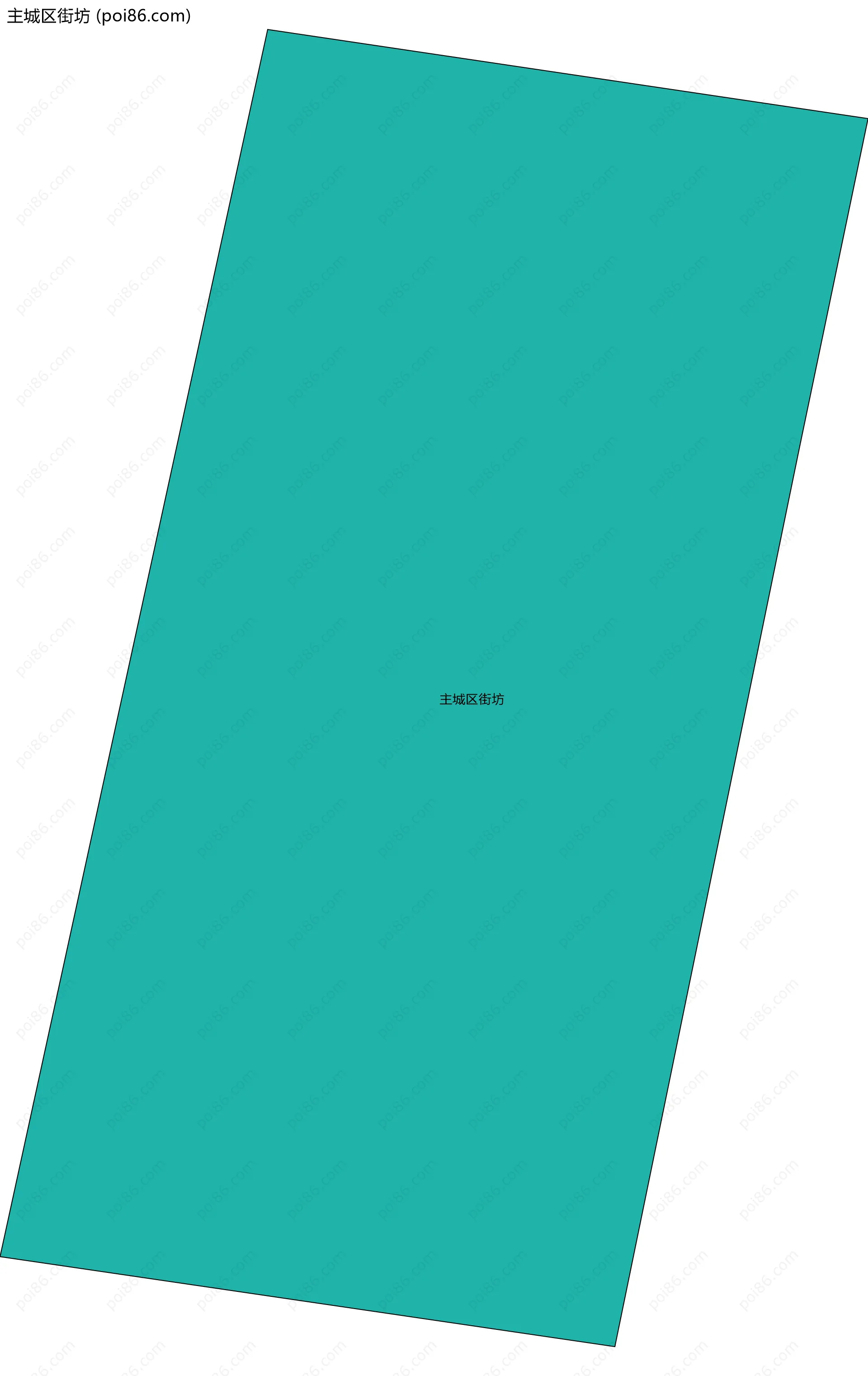 主城区街坊边界地图