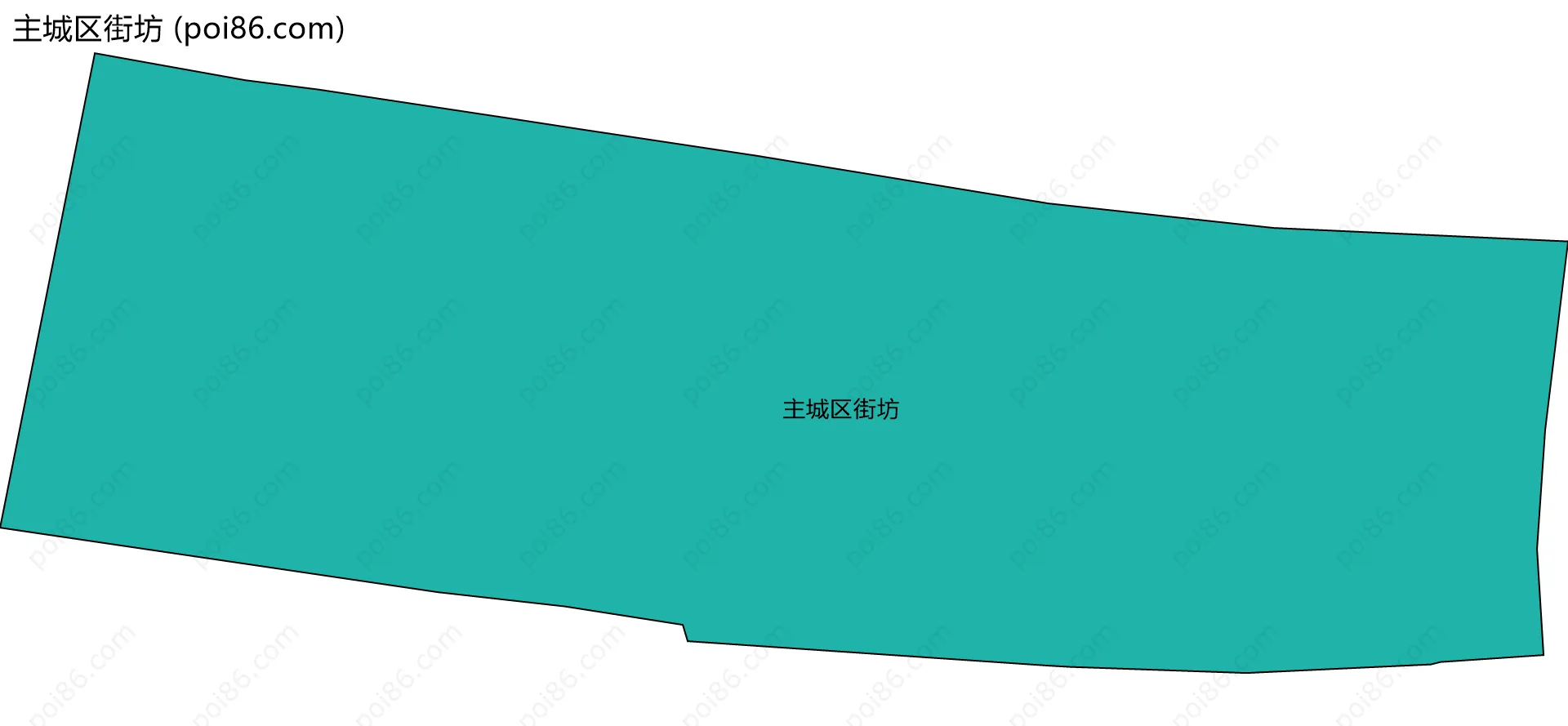 主城区街坊边界地图