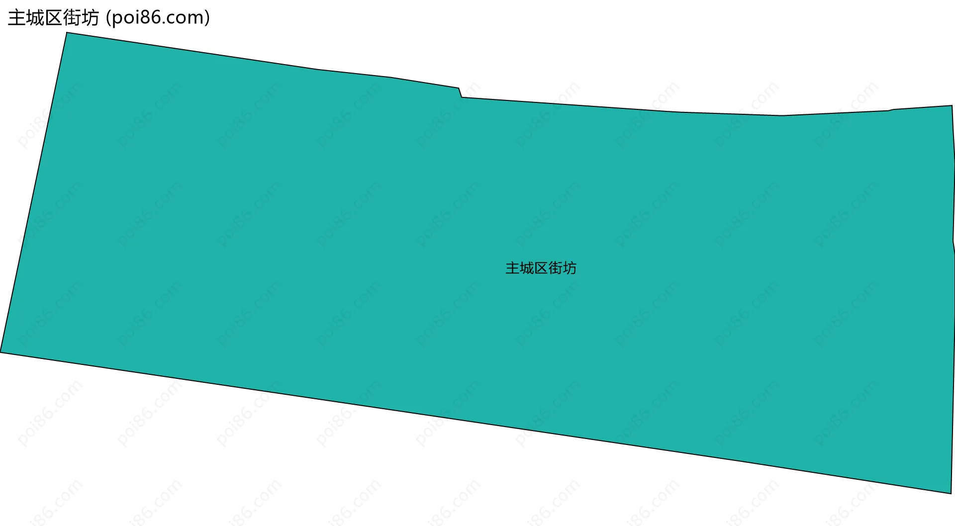 主城区街坊边界地图