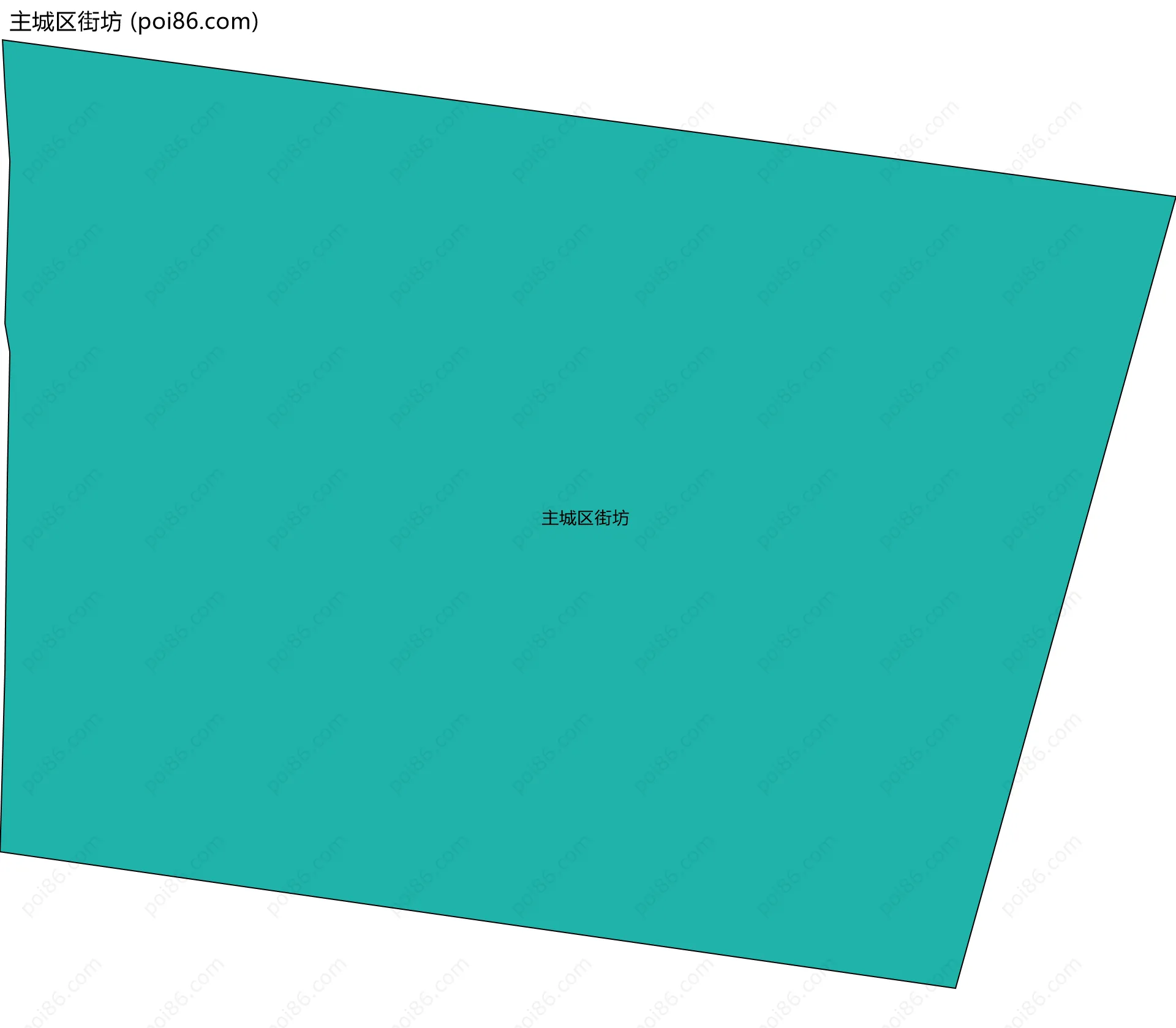 主城区街坊边界地图