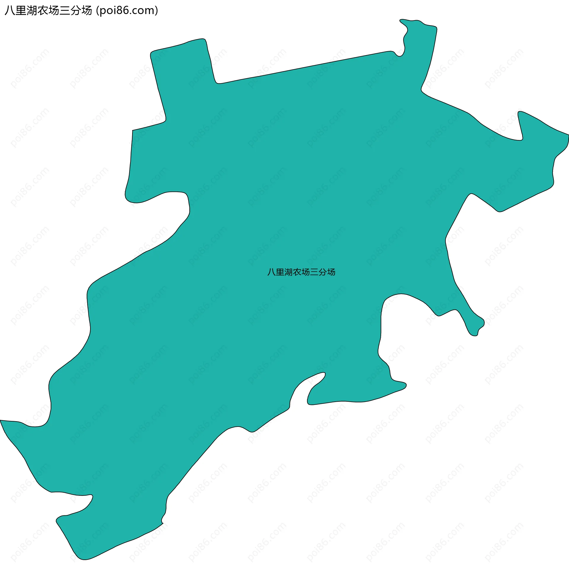 八里湖农场三分场边界地图