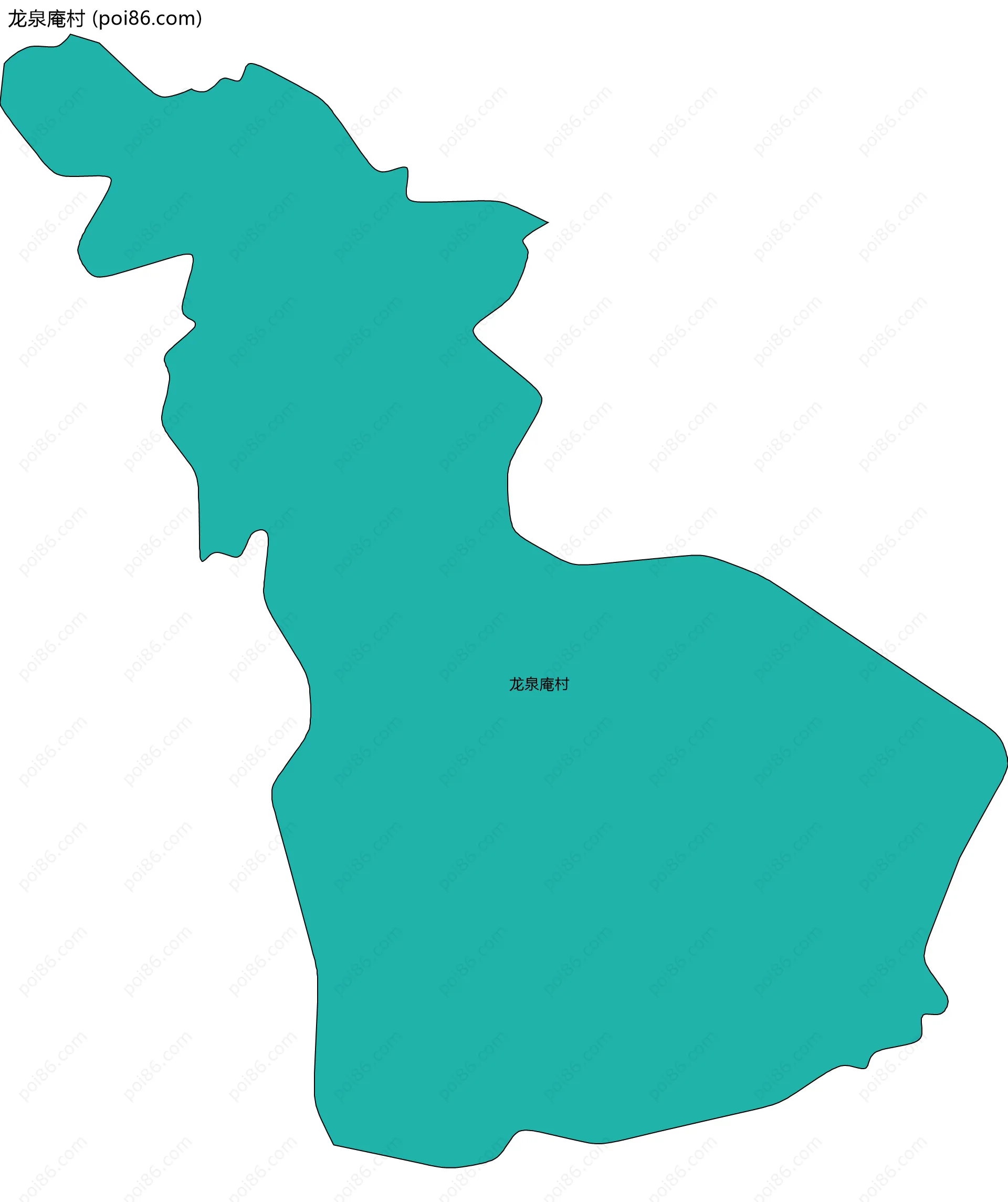 龙泉庵村边界地图