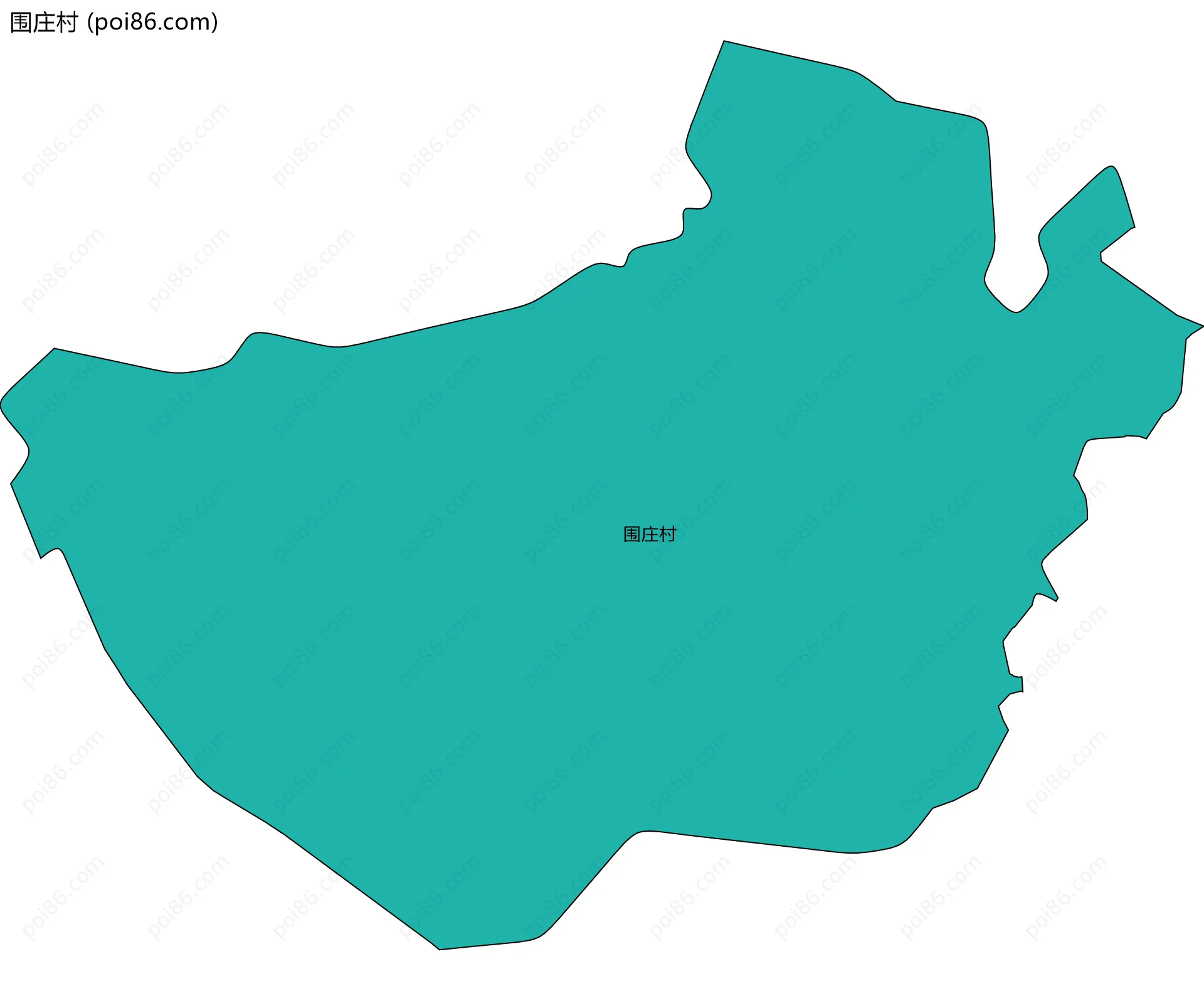 围庄村边界地图