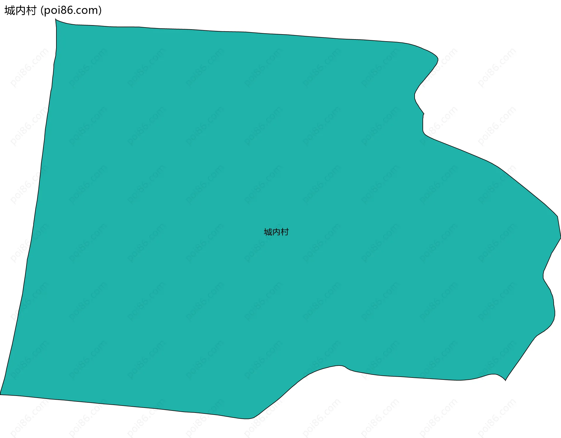 城内村边界地图