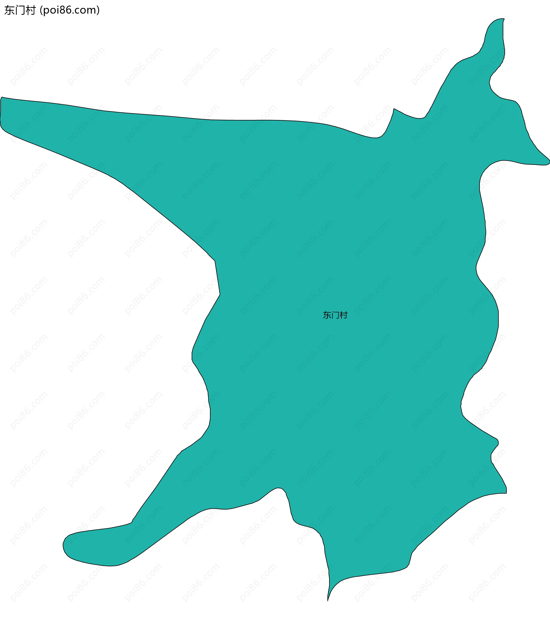 东门村边界地图