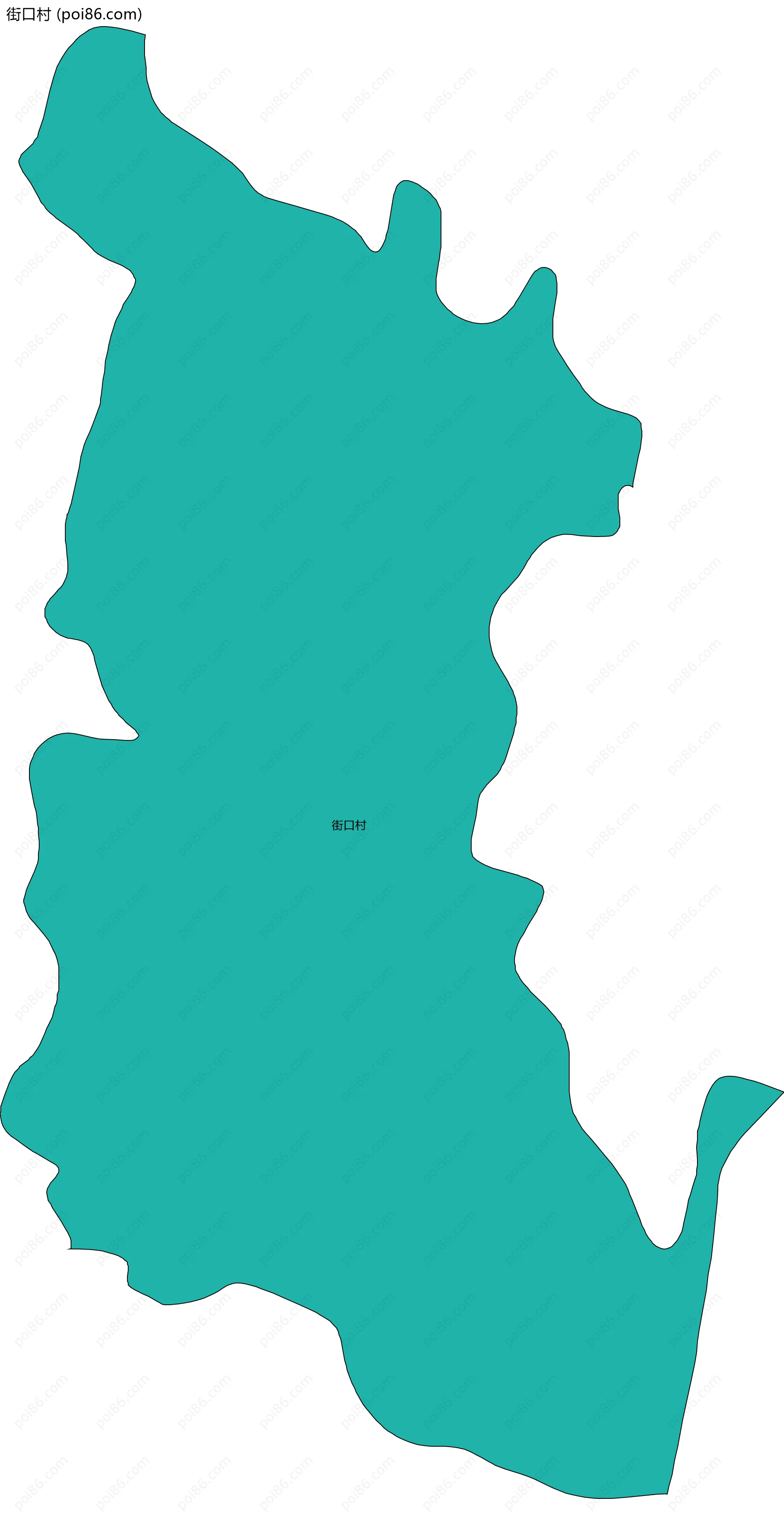 街口村边界地图