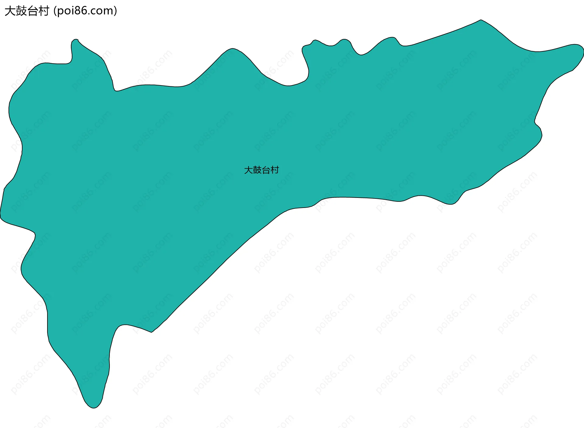 大鼓台村边界地图