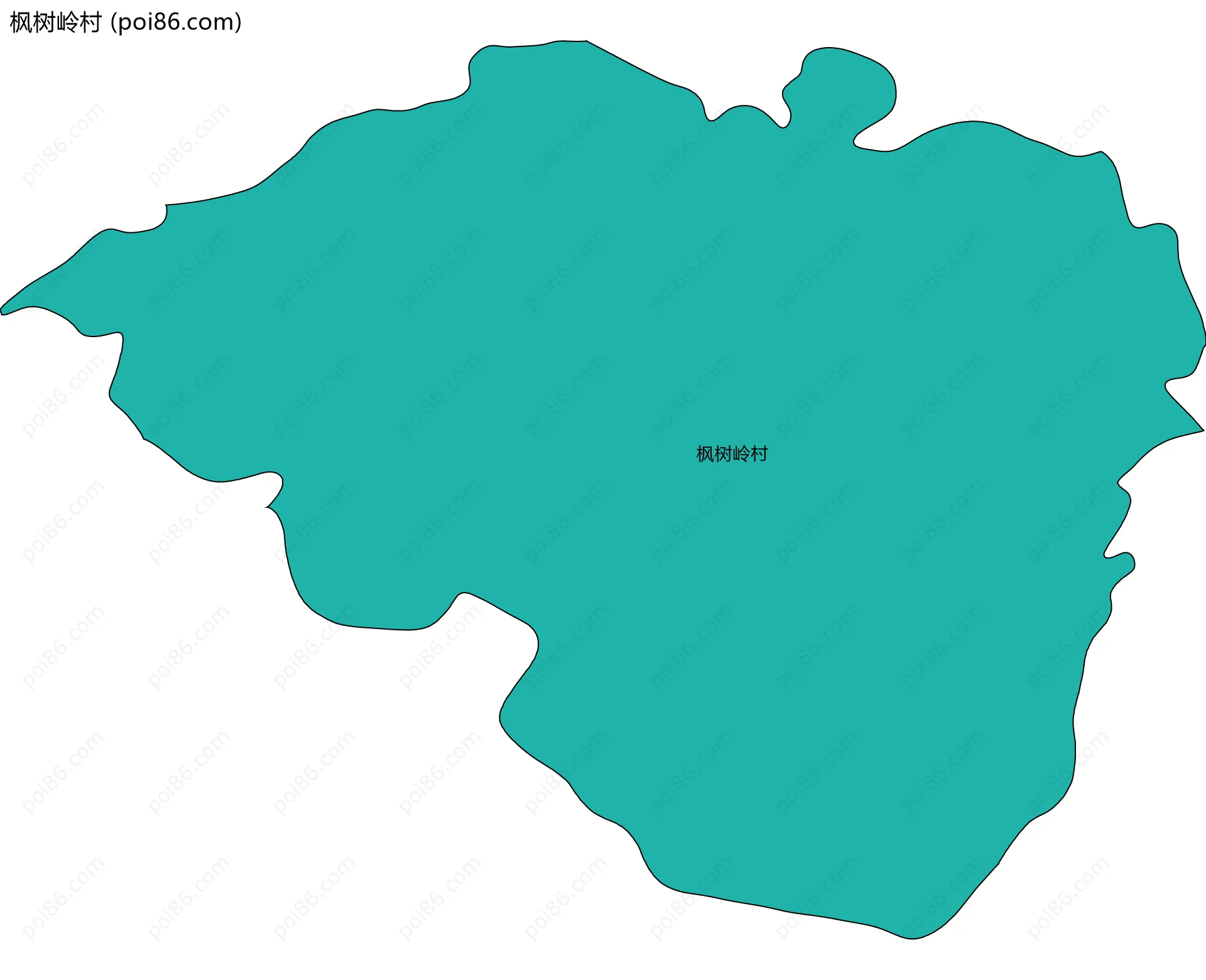 枫树岭村边界地图