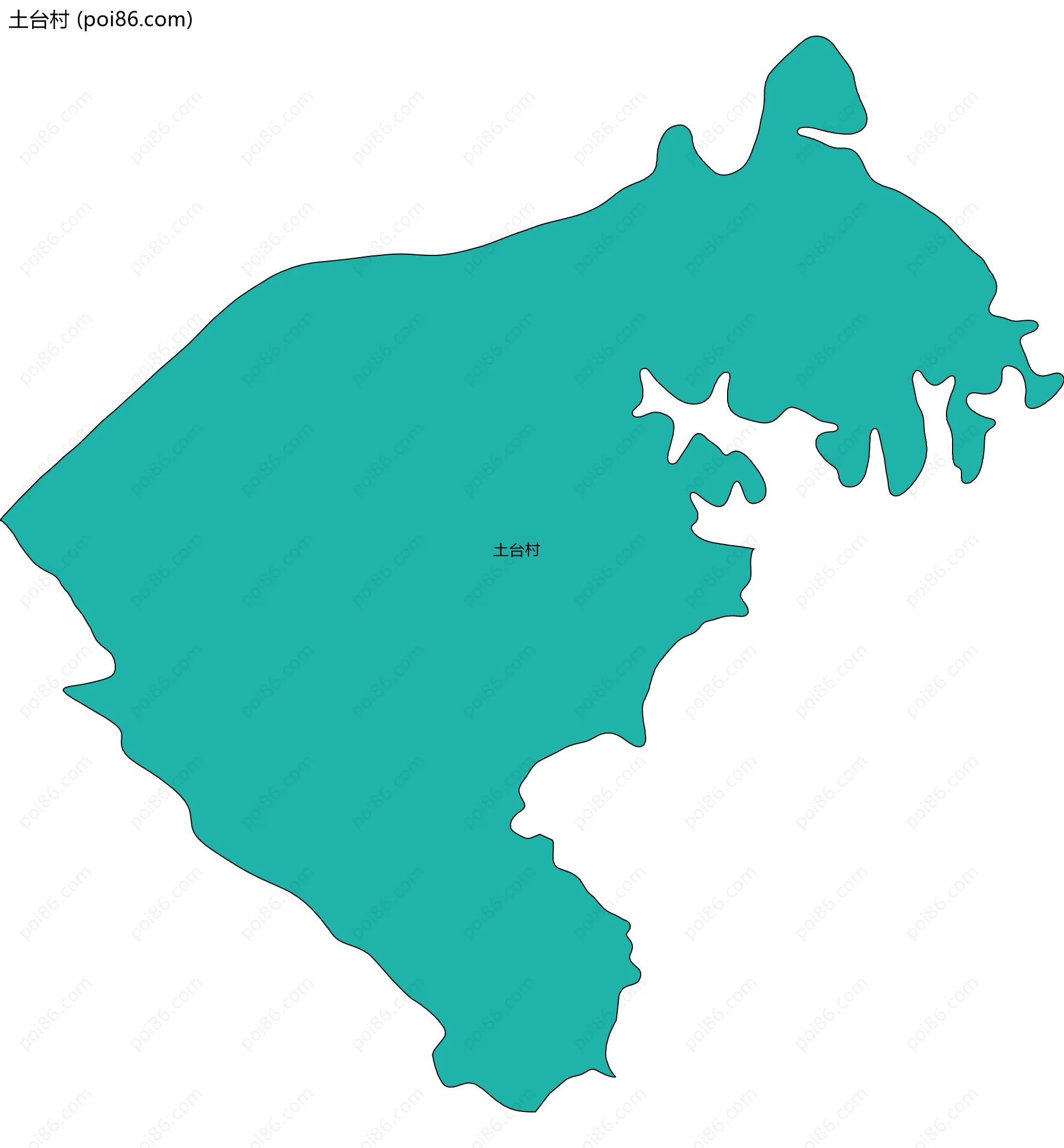 土台村边界地图