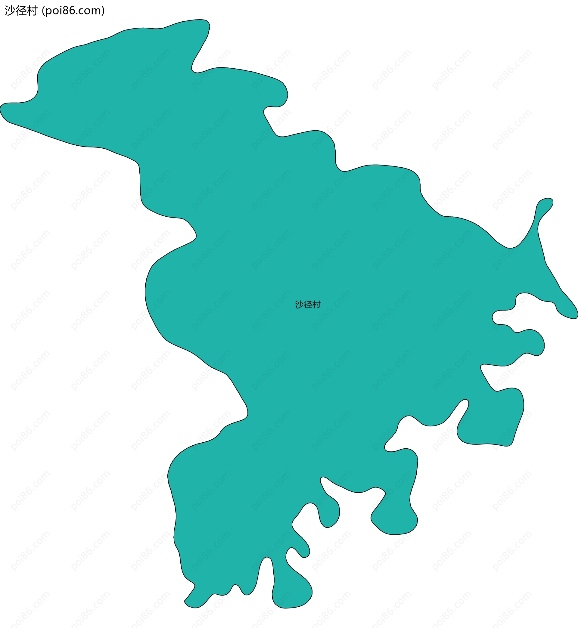 沙径村边界地图