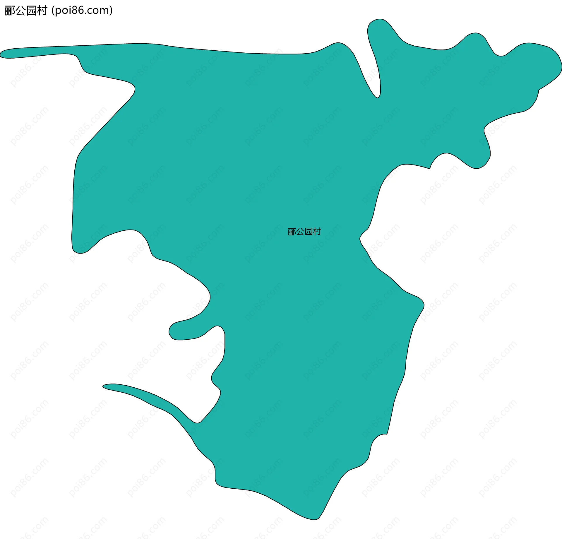 郦公园村边界地图