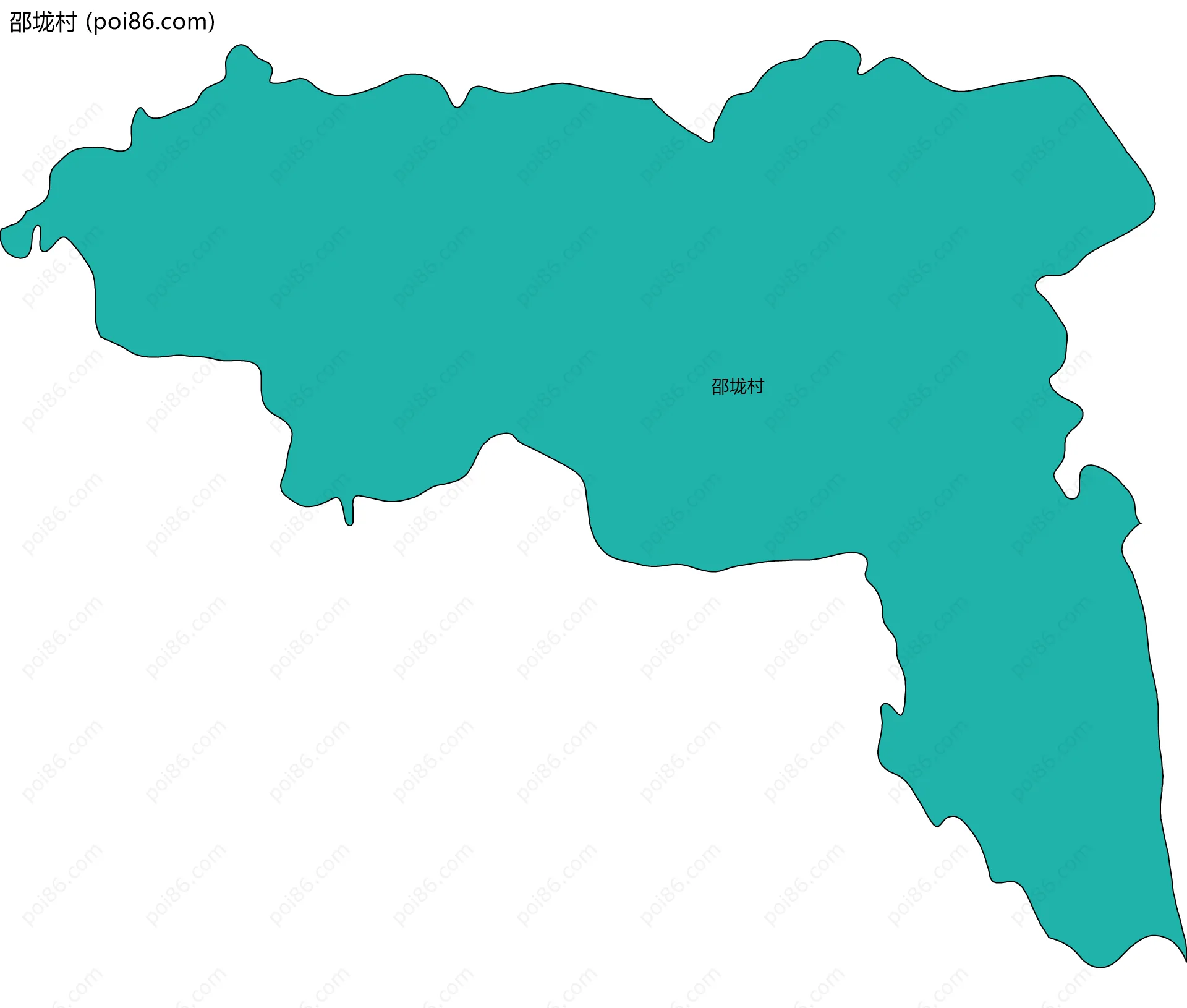 邵垅村边界地图