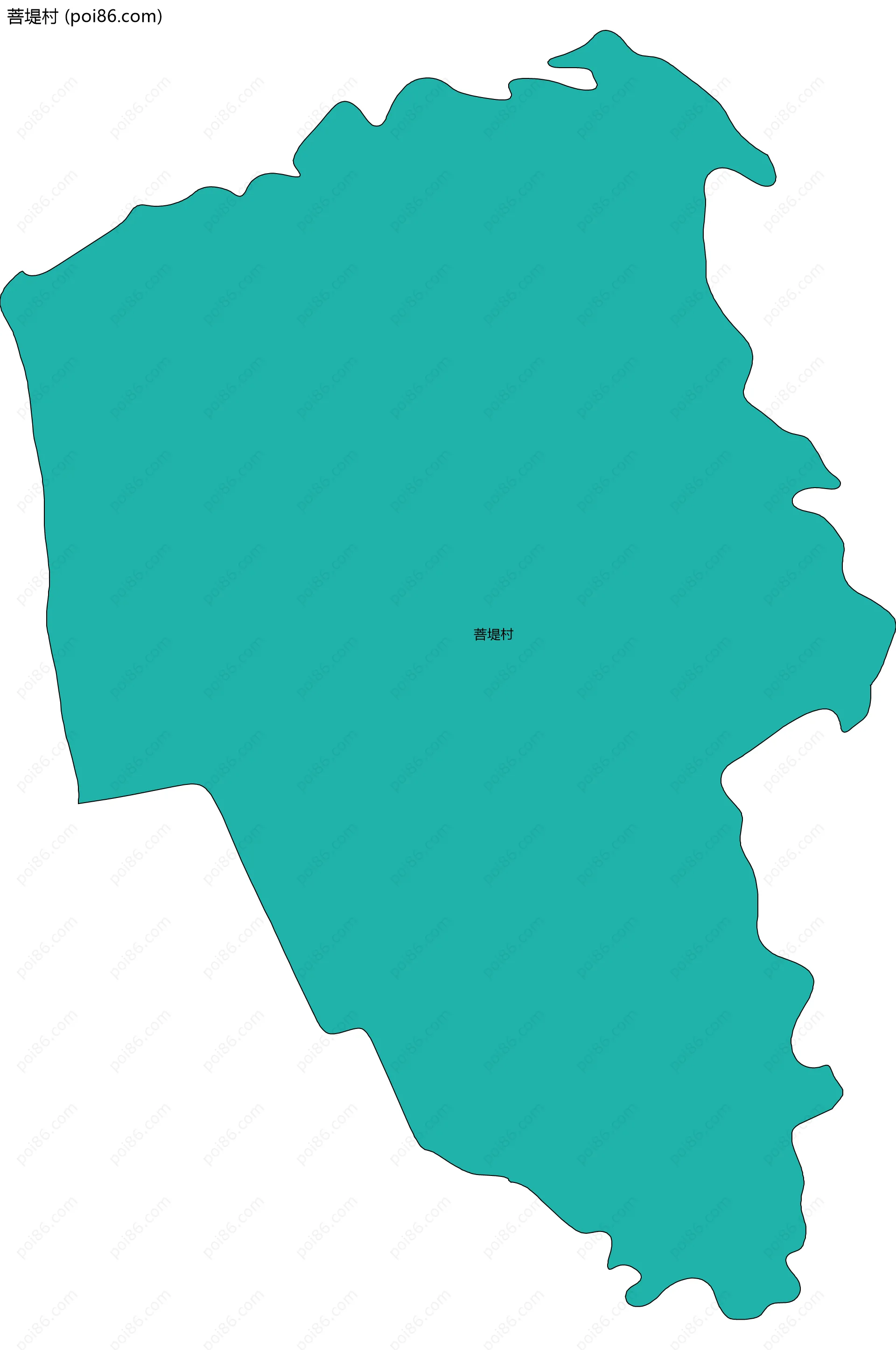 菩堤村边界地图