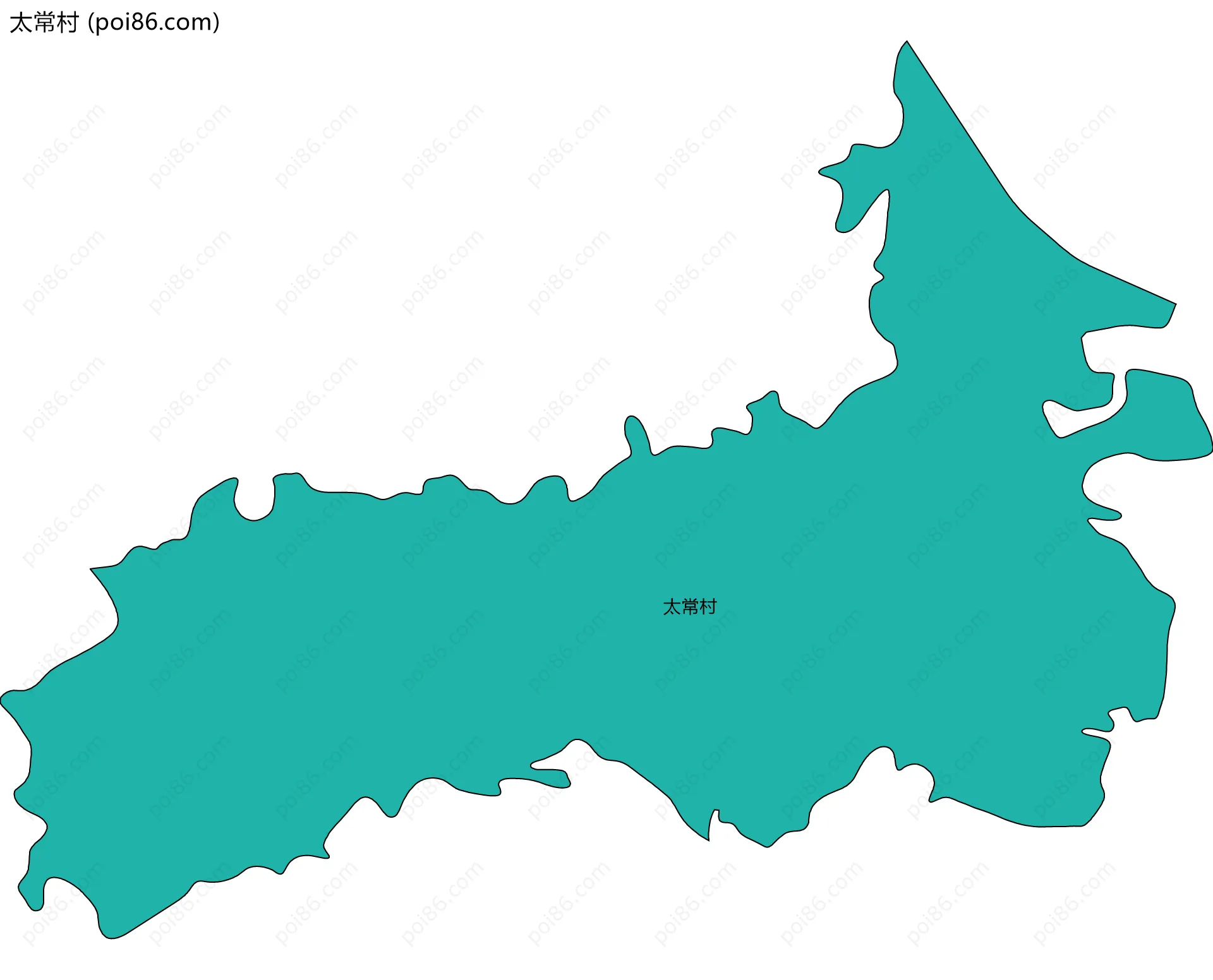 太常村边界地图