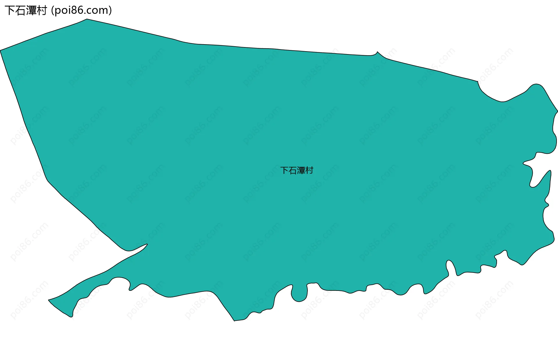下石潭村边界地图