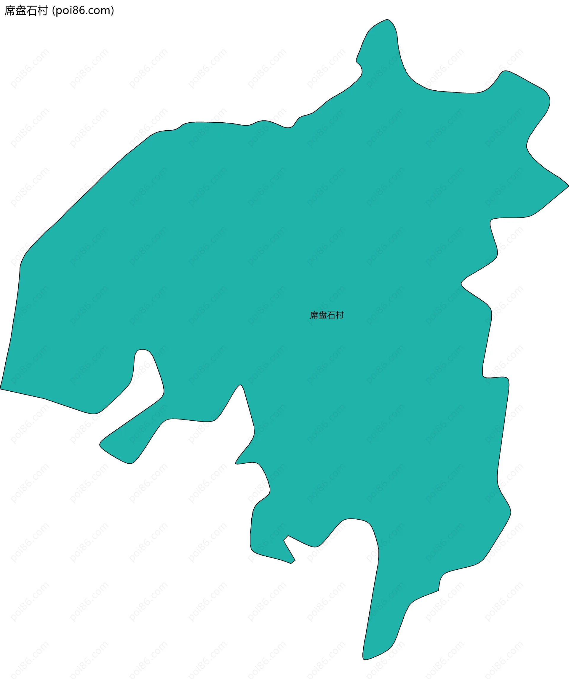 席盘石村边界地图