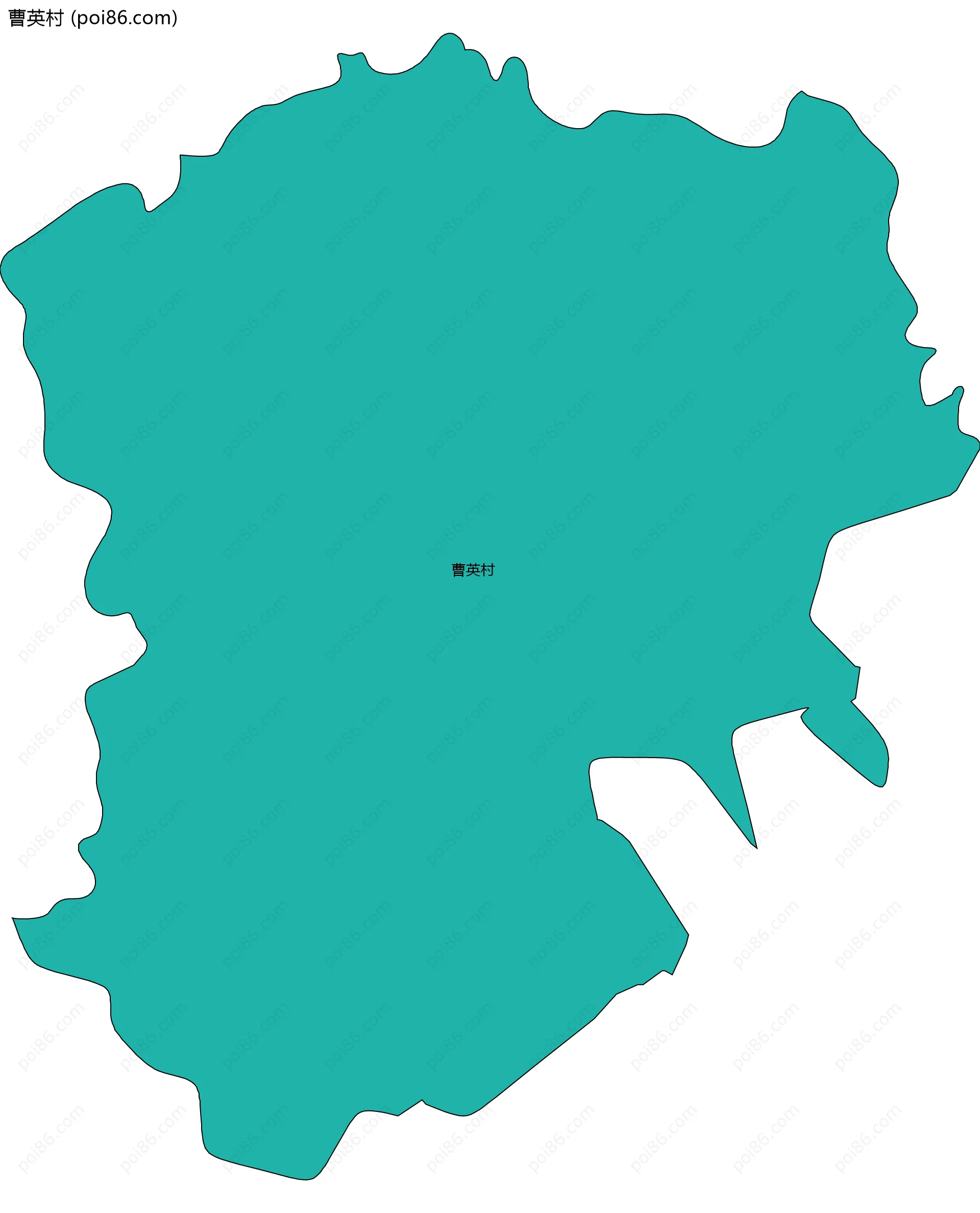 曹英村边界地图