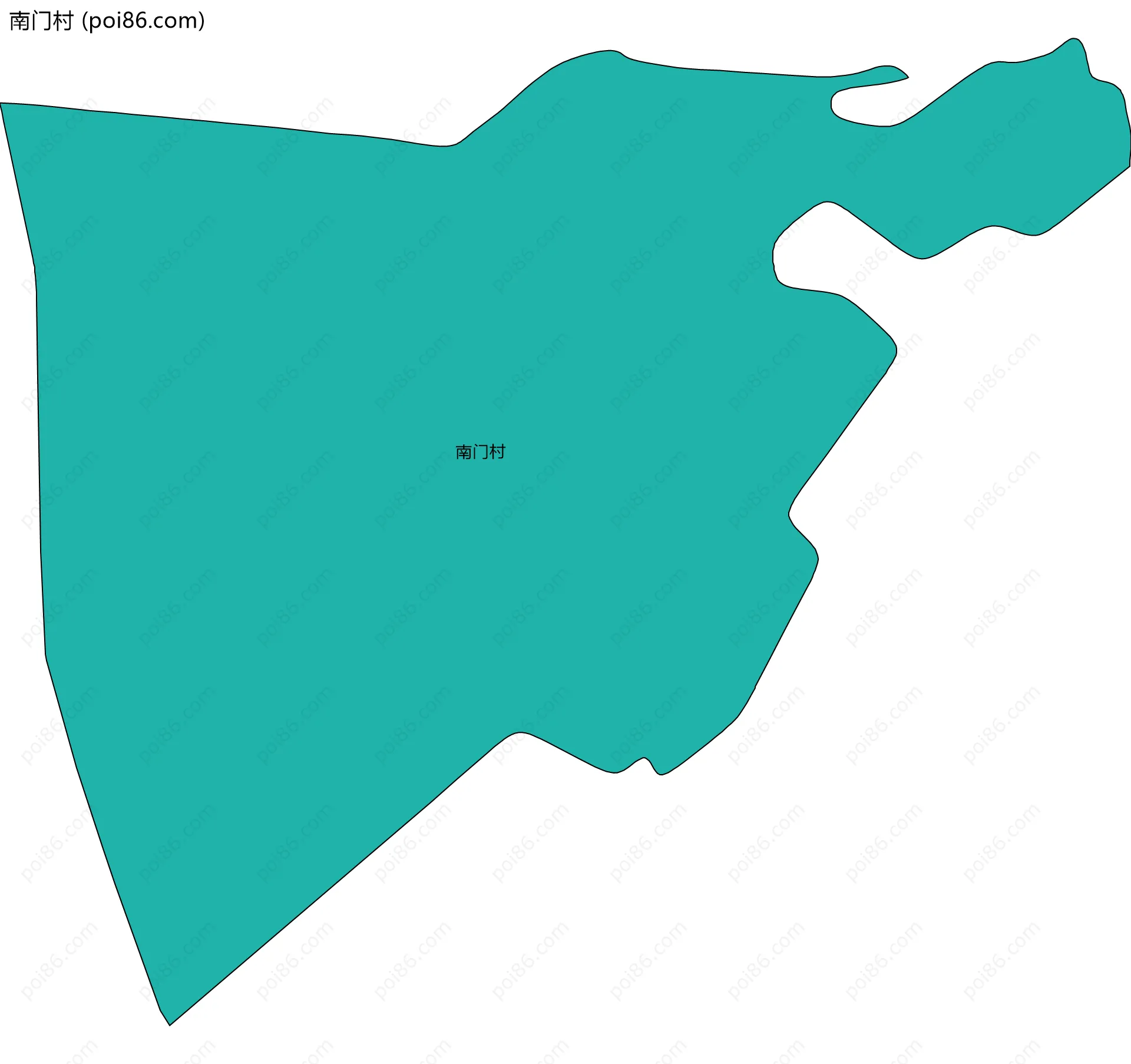 南门村边界地图