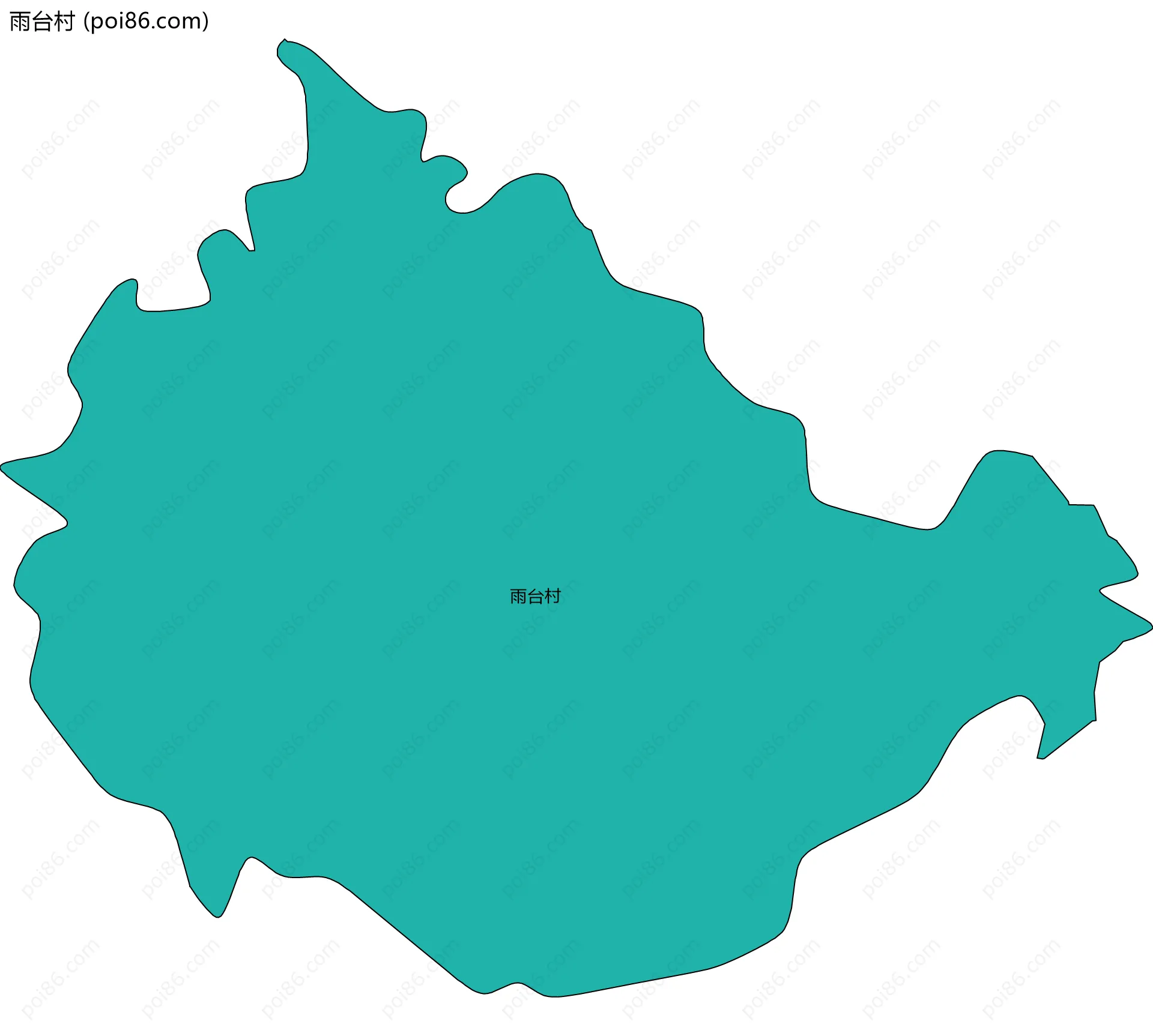 雨台村边界地图