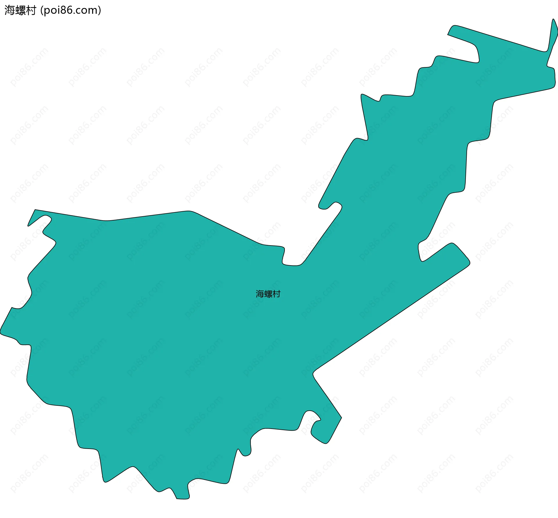 海螺村边界地图