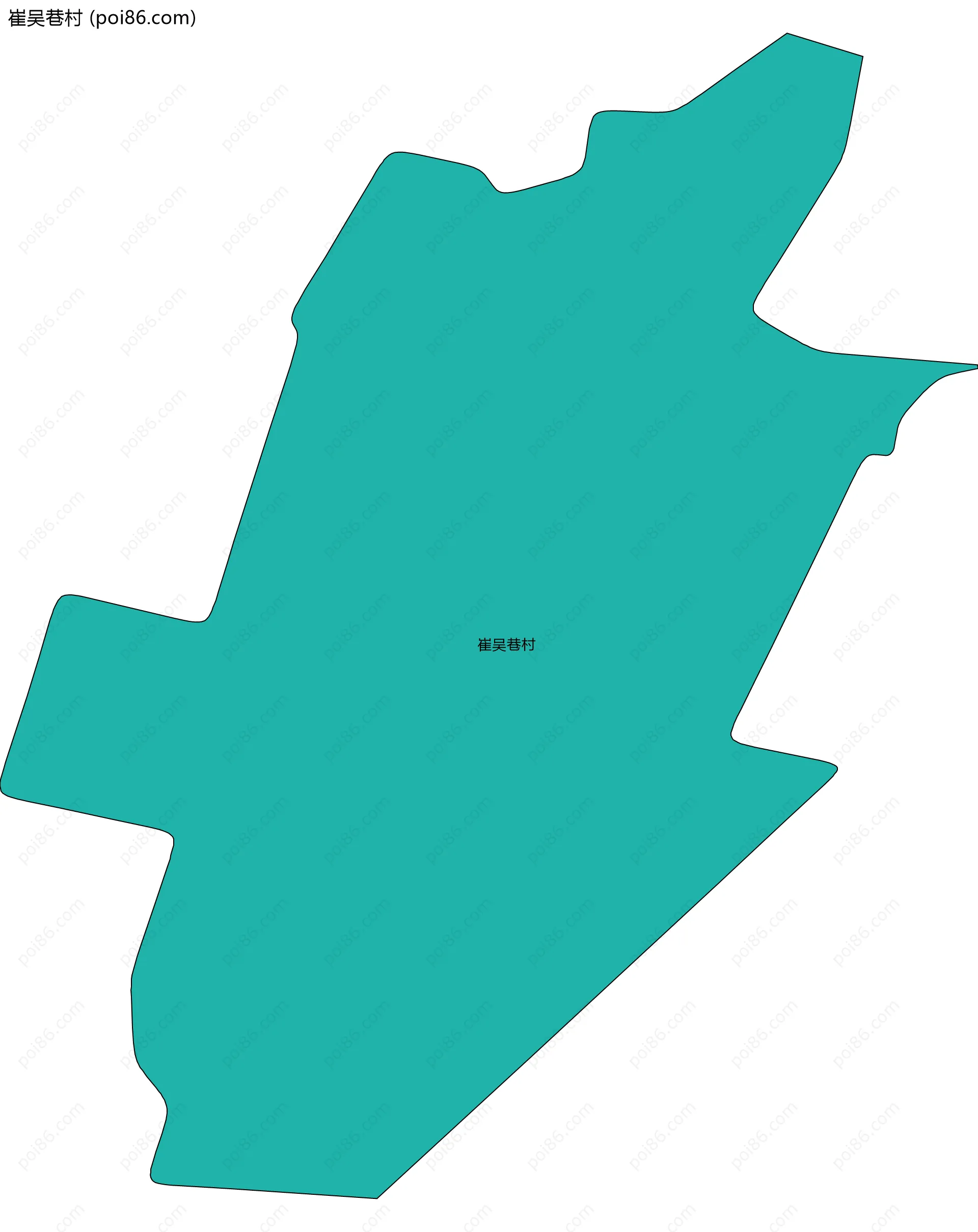 崔吴巷村边界地图