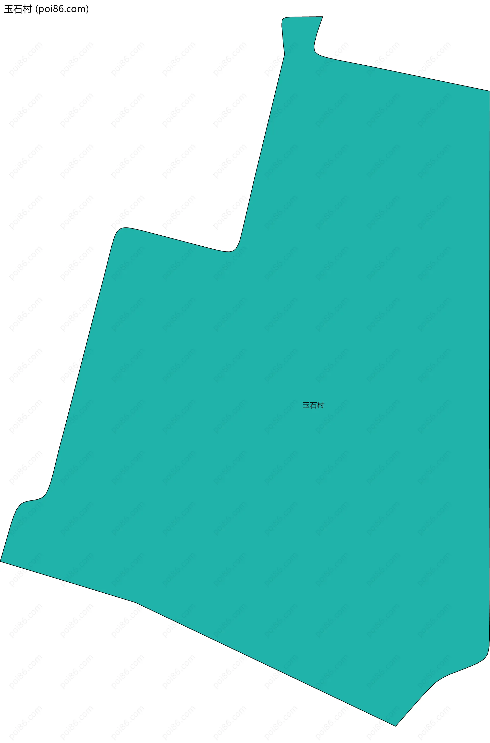 玉石村边界地图