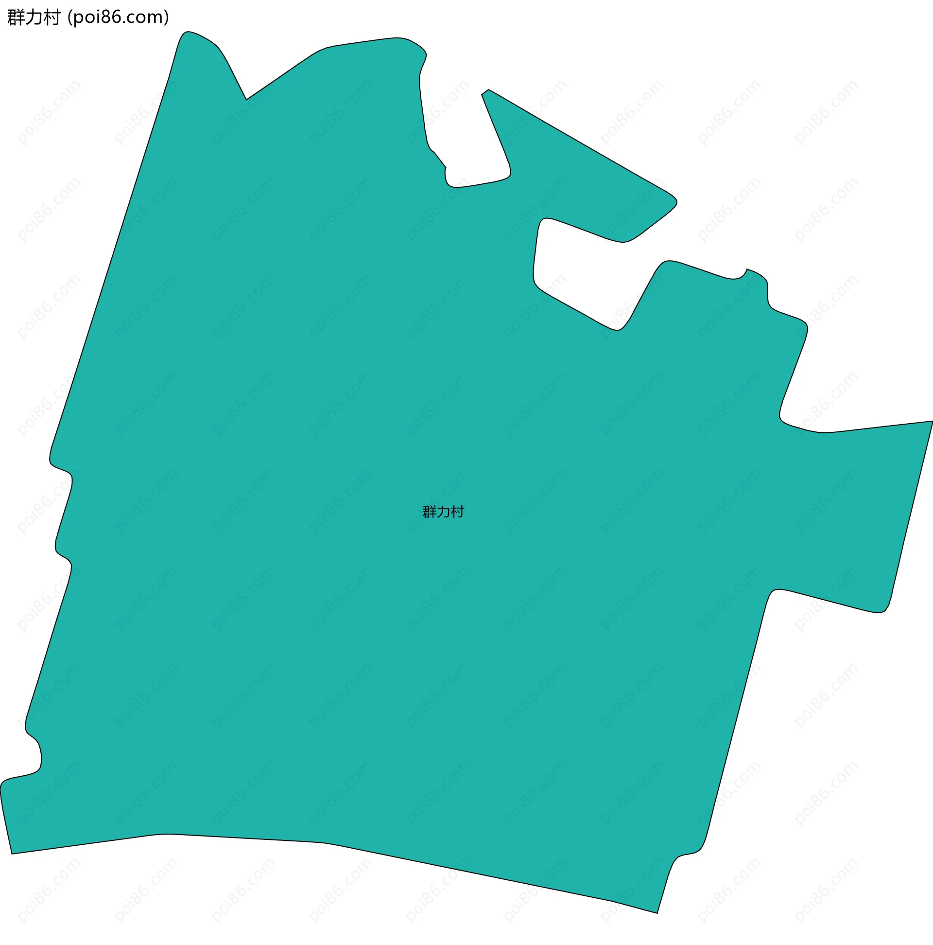 群力村边界地图