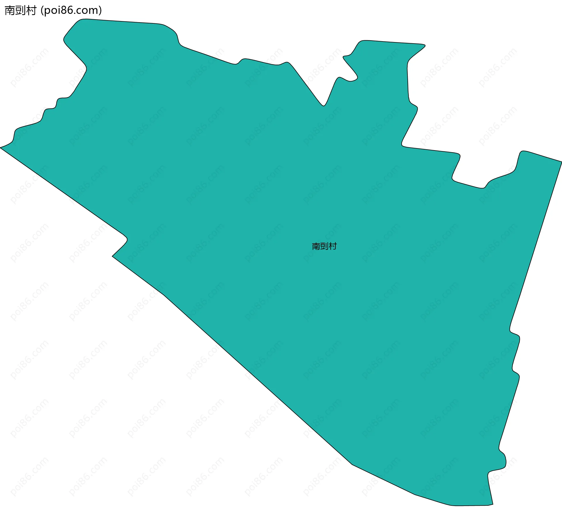 南剅村边界地图