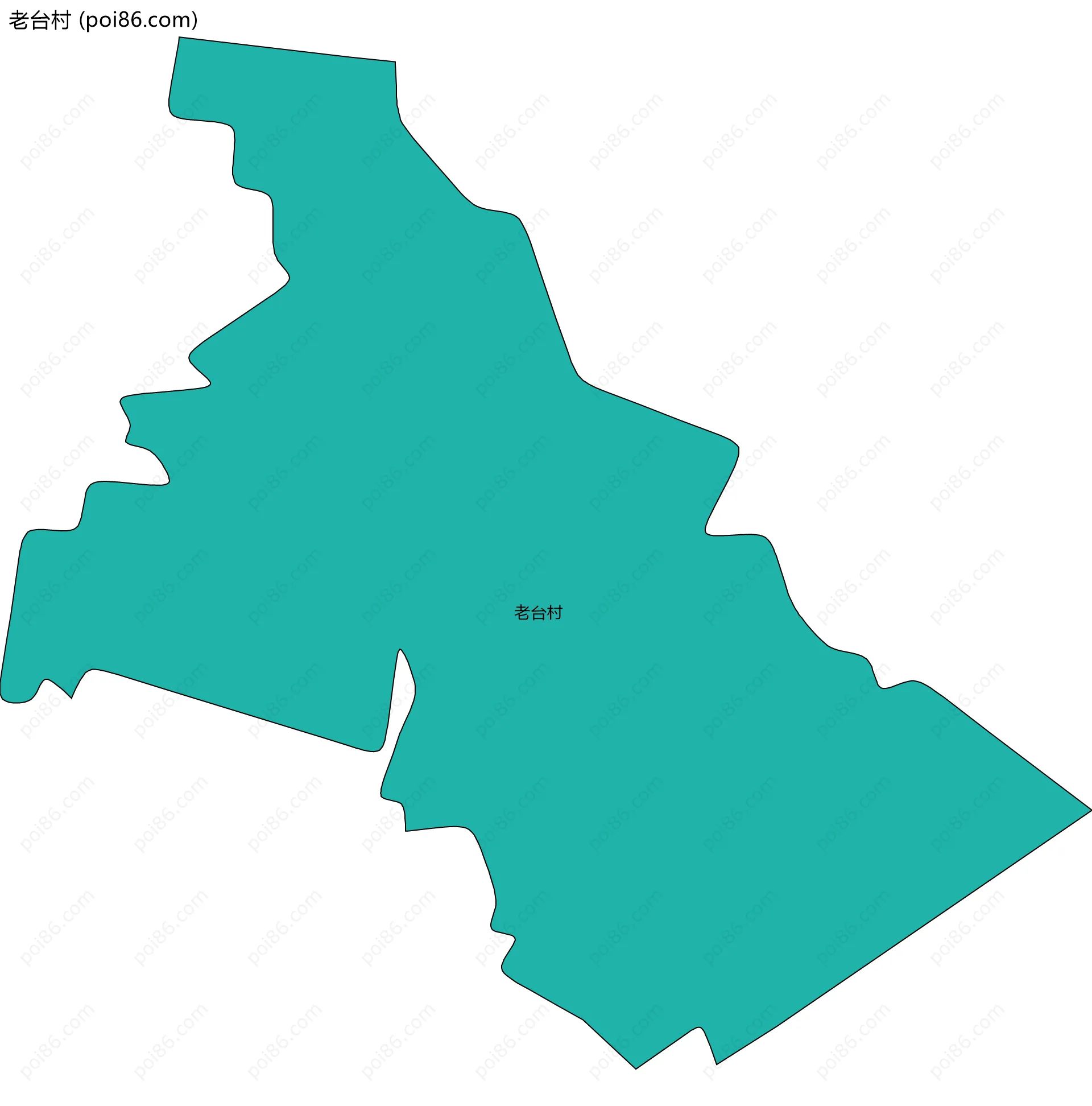 老台村边界地图